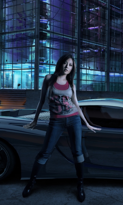 Descarga gratuita de fondo de pantalla para móvil de Need For Speed, Edificio, Coche, Videojuego, Necesidad De La Velocidad, Need For Speed: Carbon.
