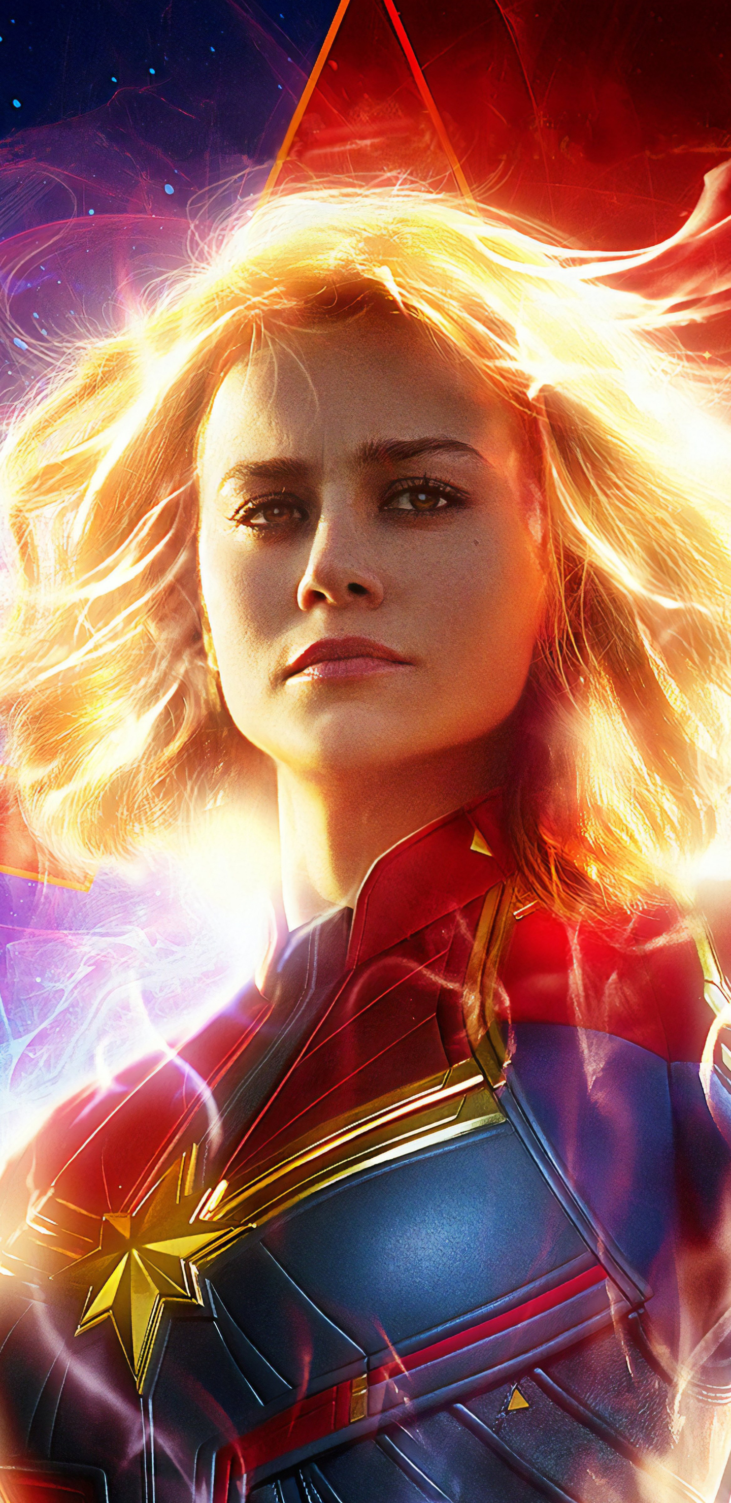 Handy-Wallpaper Filme, Captain Marvel, Brie Larson kostenlos herunterladen.