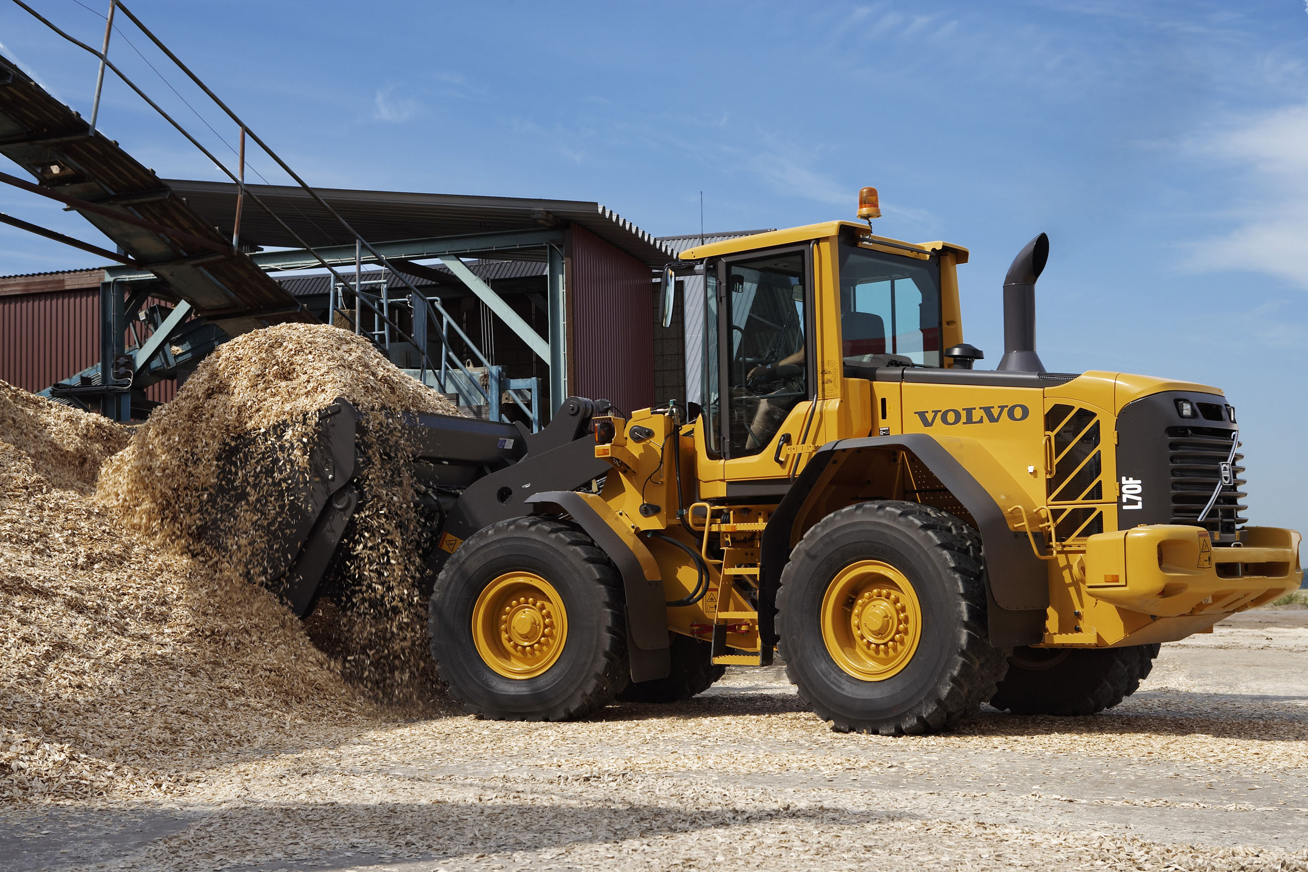 Free download wallpaper Vehicles, Wheel Loader, Volvo L70F on your PC desktop