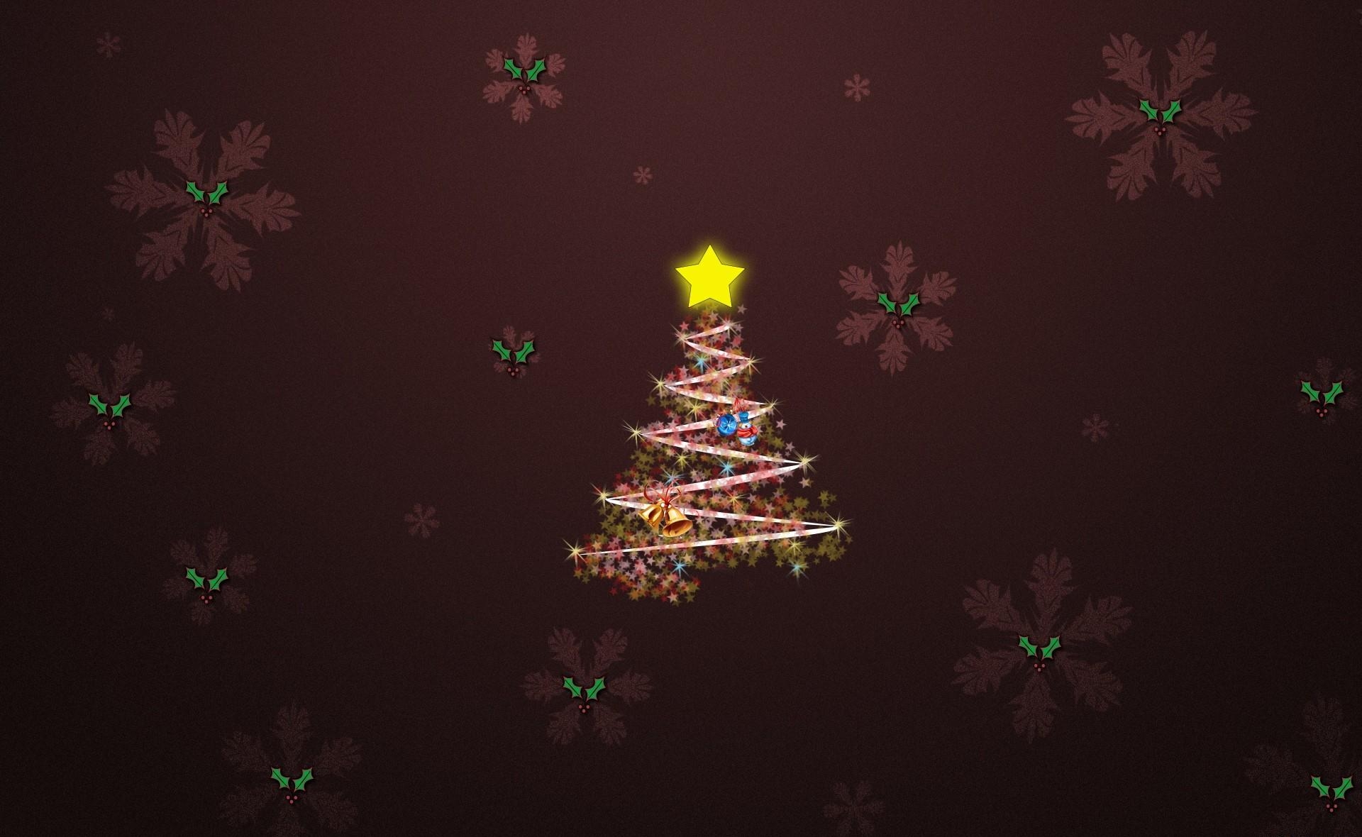 105281 descargar fondo de pantalla árbol de navidad, vacaciones, campanillas, los copos de nieve, estrella: protectores de pantalla e imágenes gratis