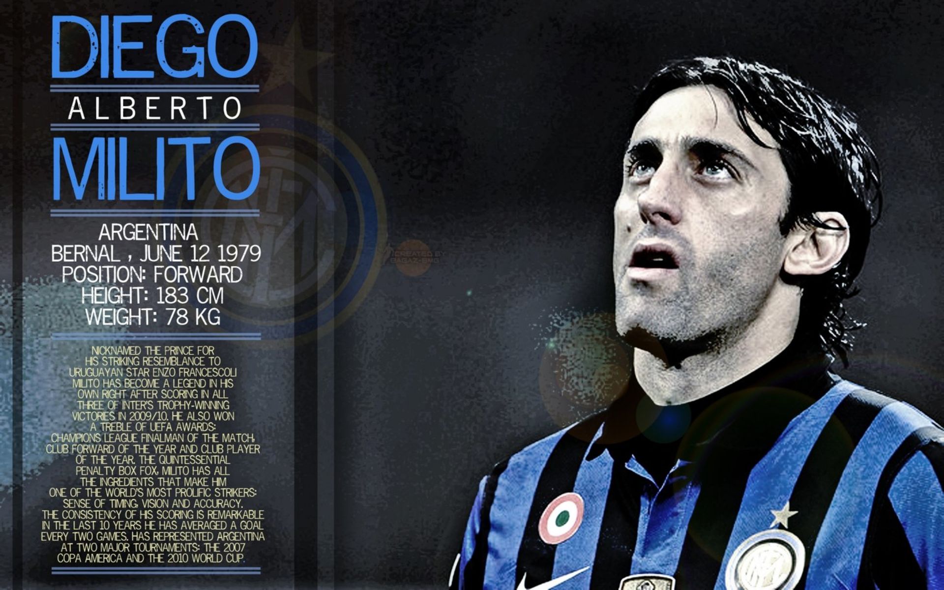 iPhone Wallpapers  Diego Milito