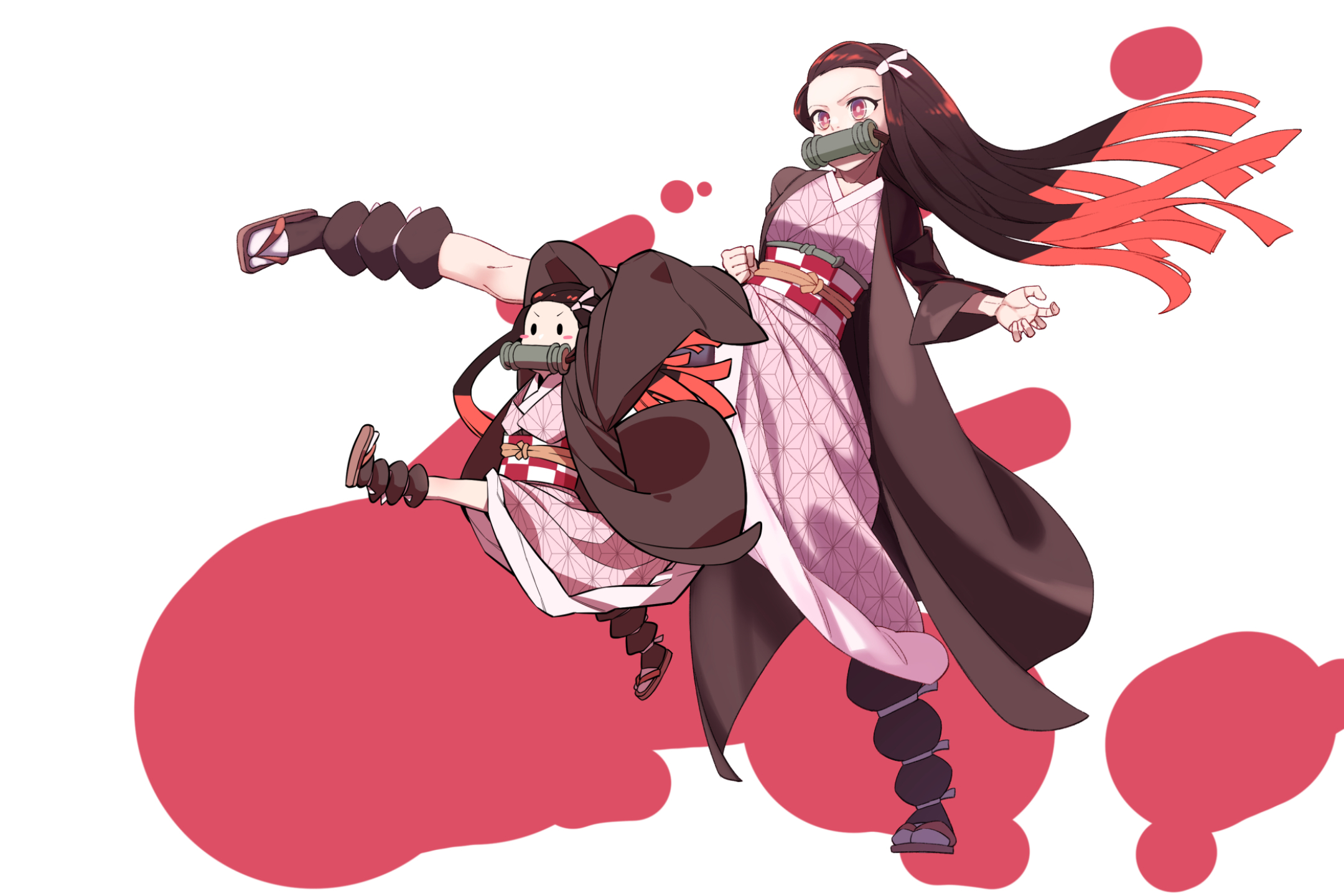 Laden Sie das Animes, Nezuko Kamado, Demon Slayer-Bild kostenlos auf Ihren PC-Desktop herunter