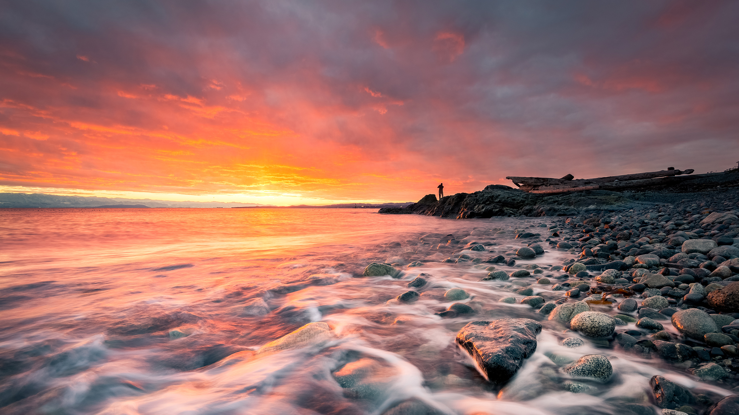 Download mobile wallpaper Sunset, Sea, Coast, Ocean, Earth, Coastline for free.