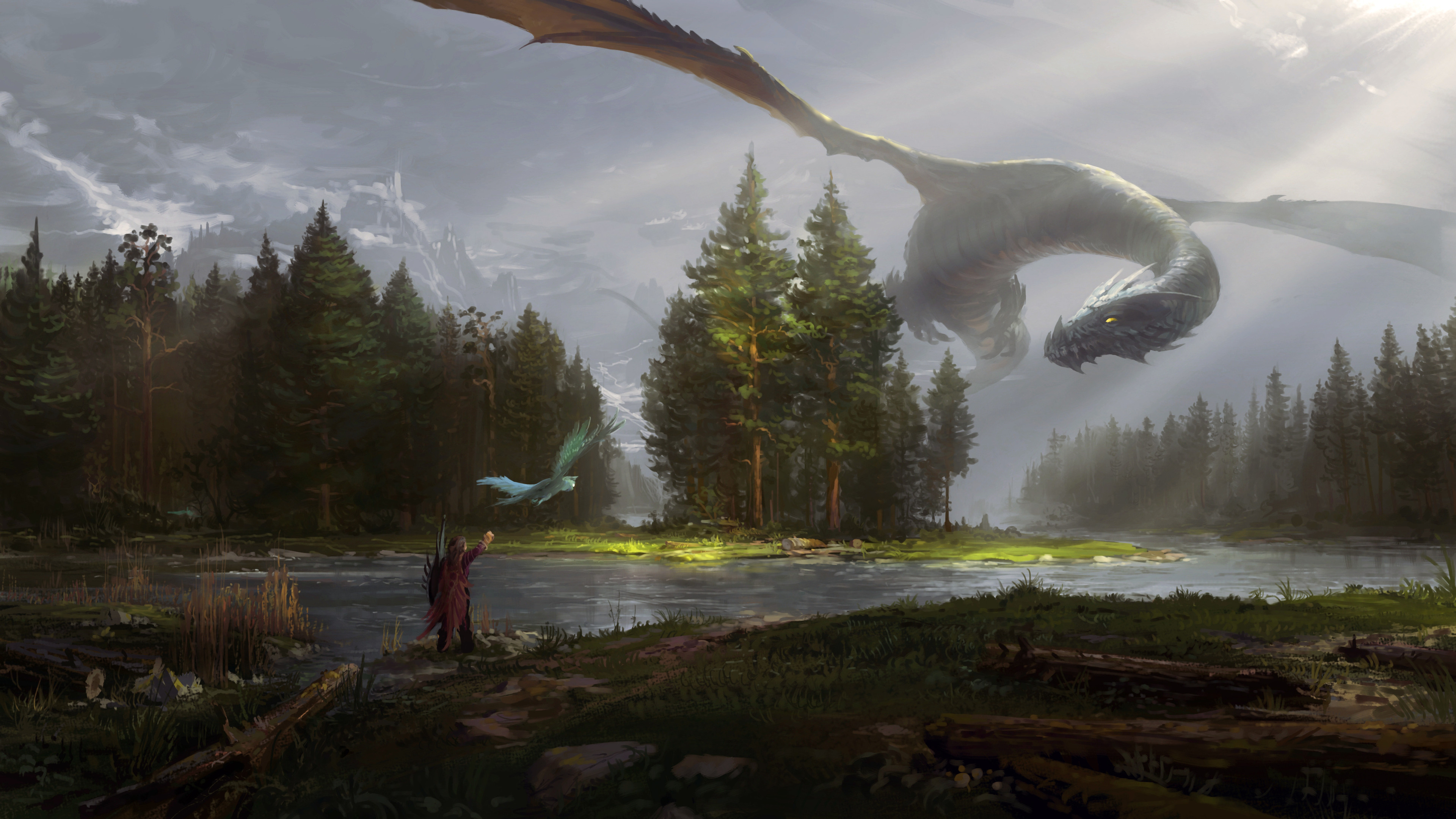 Free download wallpaper Fantasy, Dragon on your PC desktop