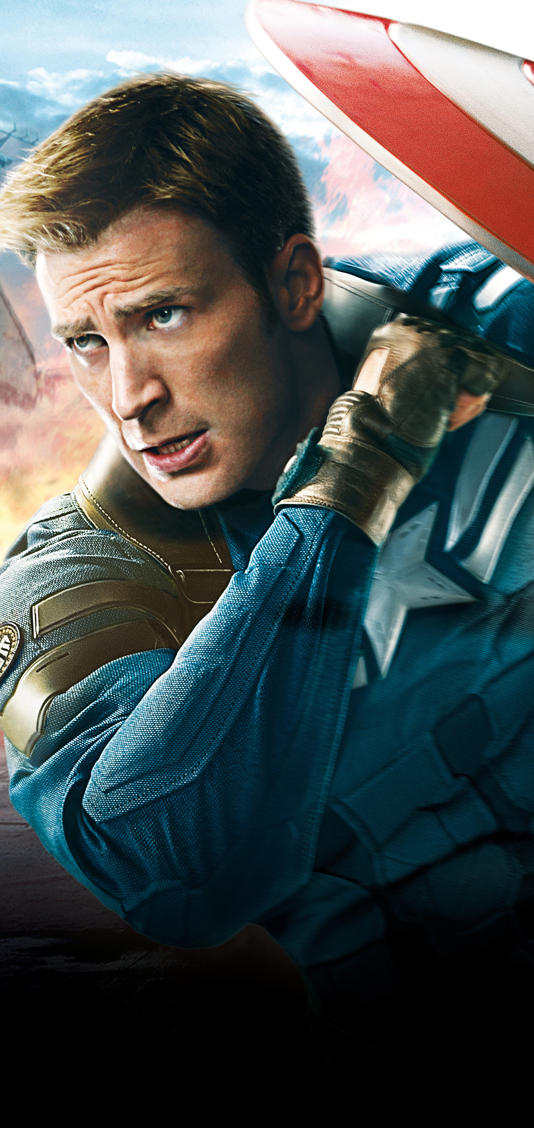 Handy-Wallpaper Captain America, Chris Evans, Filme, Kapitän Amerika, The Return Of The First Avenger kostenlos herunterladen.