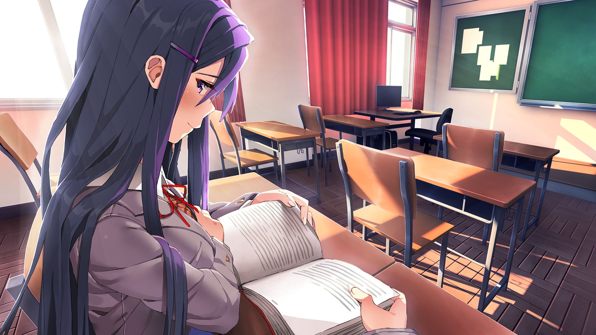 yuri (doki doki literature club!), doki doki literature club!, video game
