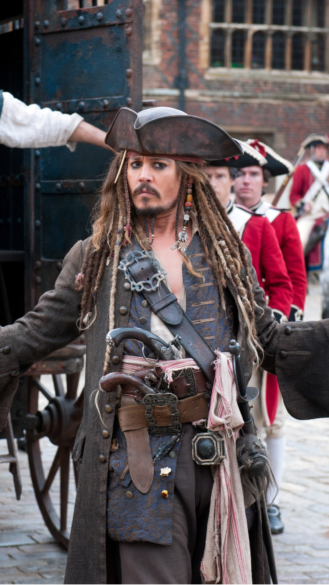 Download mobile wallpaper Pirates Of The Caribbean, Johnny Depp, Movie, Jack Sparrow, Pirates Of The Caribbean: On Stranger Tides, Joshamee Gibbs, Kevin Mcnally for free.