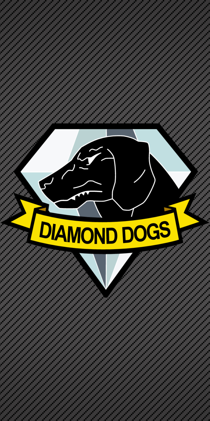 Download mobile wallpaper Dog, Logo, Diamond, Video Game, Minimalist, Metal Gear Solid, Metal Gear Solid V: The Phantom Pain for free.