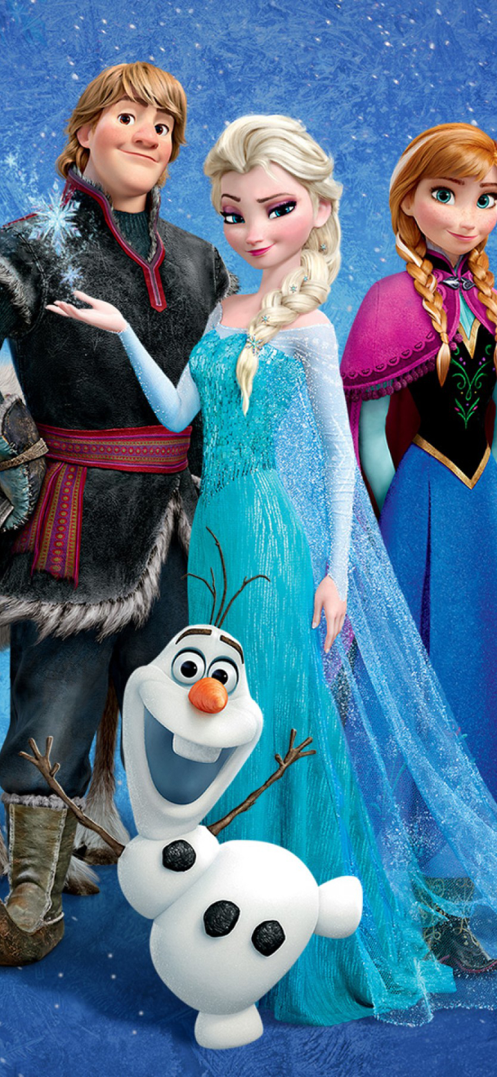 Download mobile wallpaper Frozen, Movie, Frozen (Movie), Anna (Frozen), Elsa (Frozen), Kristoff (Frozen), Olaf (Frozen) for free.