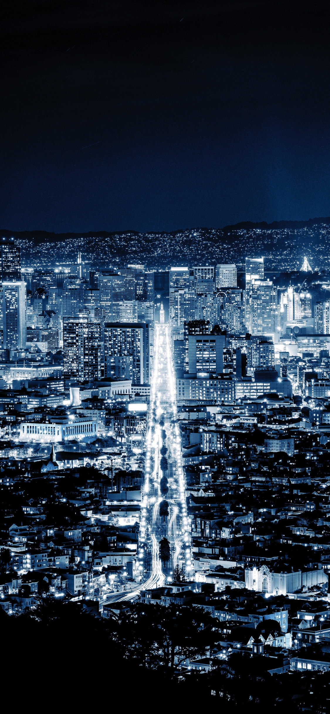 Download mobile wallpaper Cities, Night, Usa, City, Light, Cityscape, San Francisco, Man Made for free.