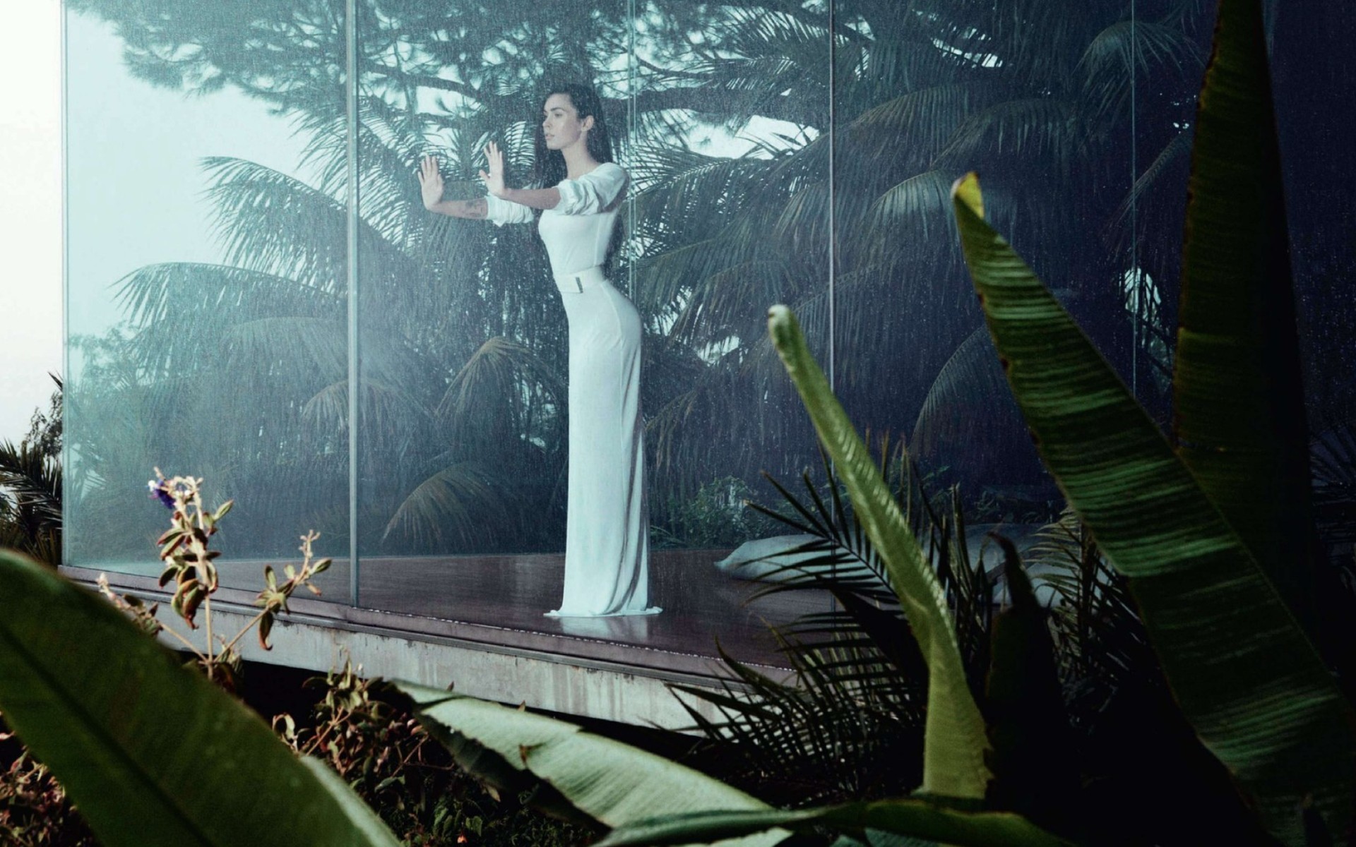 Download mobile wallpaper Rain, Megan Fox, Celebrity for free.