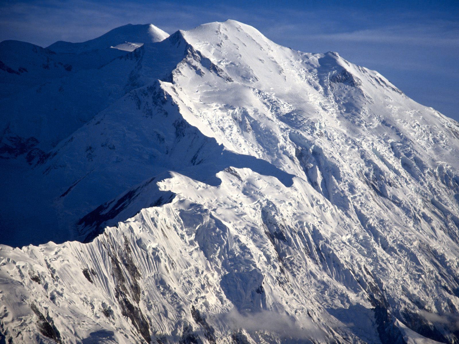 Laden Sie das Schatten, Mckinley, Natur, Mountains, Alaska, Schnee-Bild kostenlos auf Ihren PC-Desktop herunter