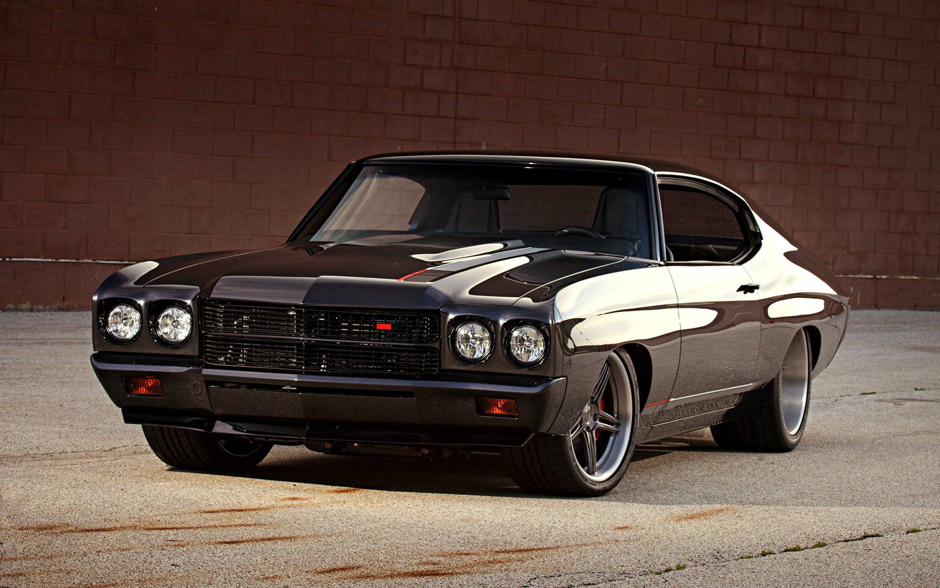 Download mobile wallpaper Chevrolet, Car, Muscle Car, Chevrolet Chevelle, Vehicles, Black Car for free.
