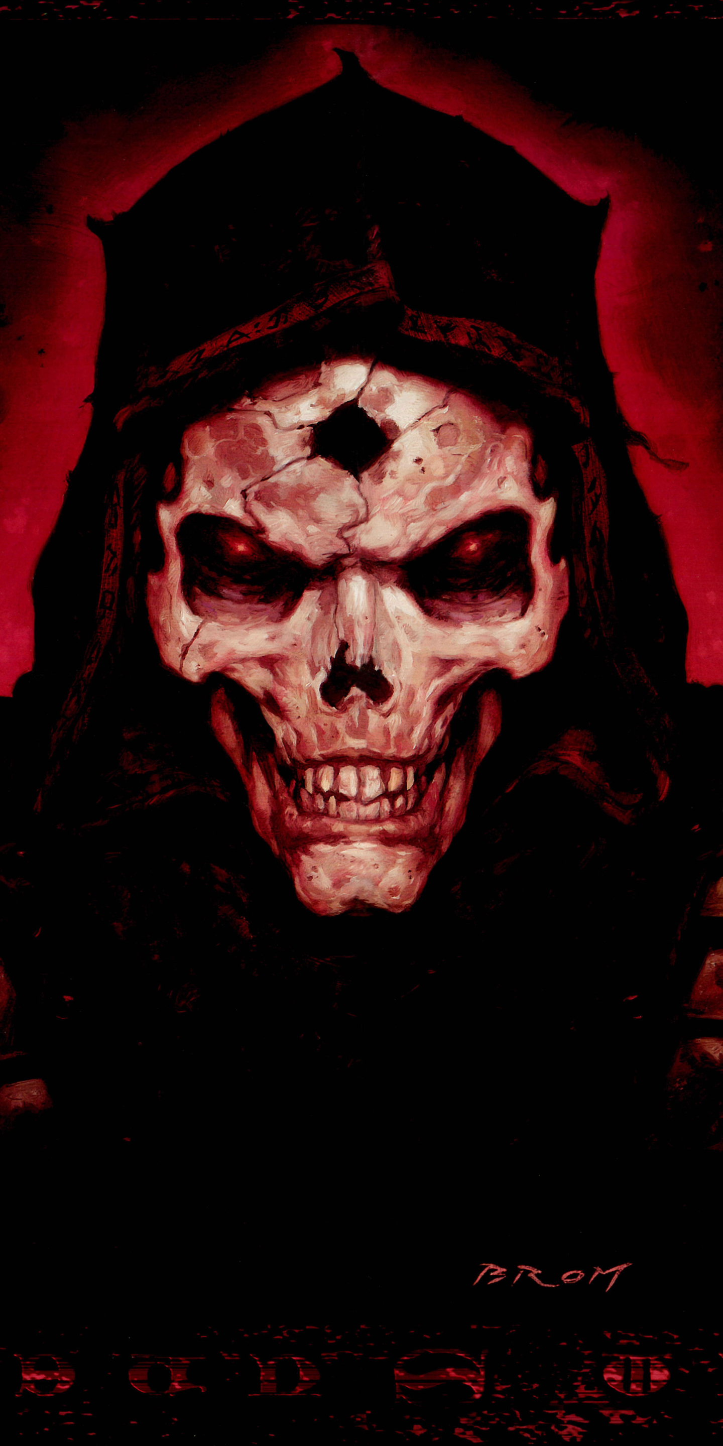 Download mobile wallpaper Dark, Skull for free.