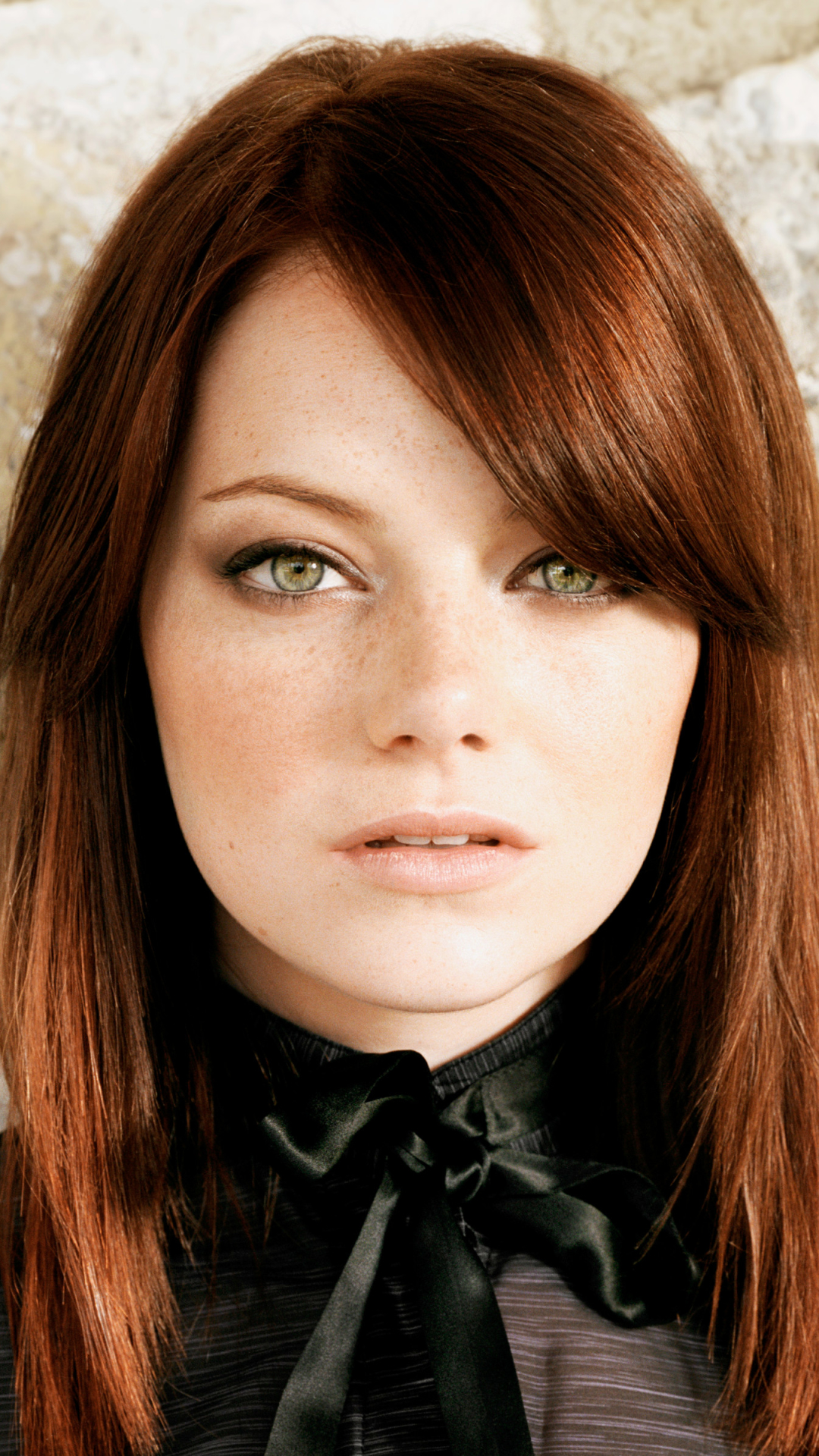 Download mobile wallpaper Emma Stone, Redhead, Face, Green Eyes, Celebrity, Actress for free.