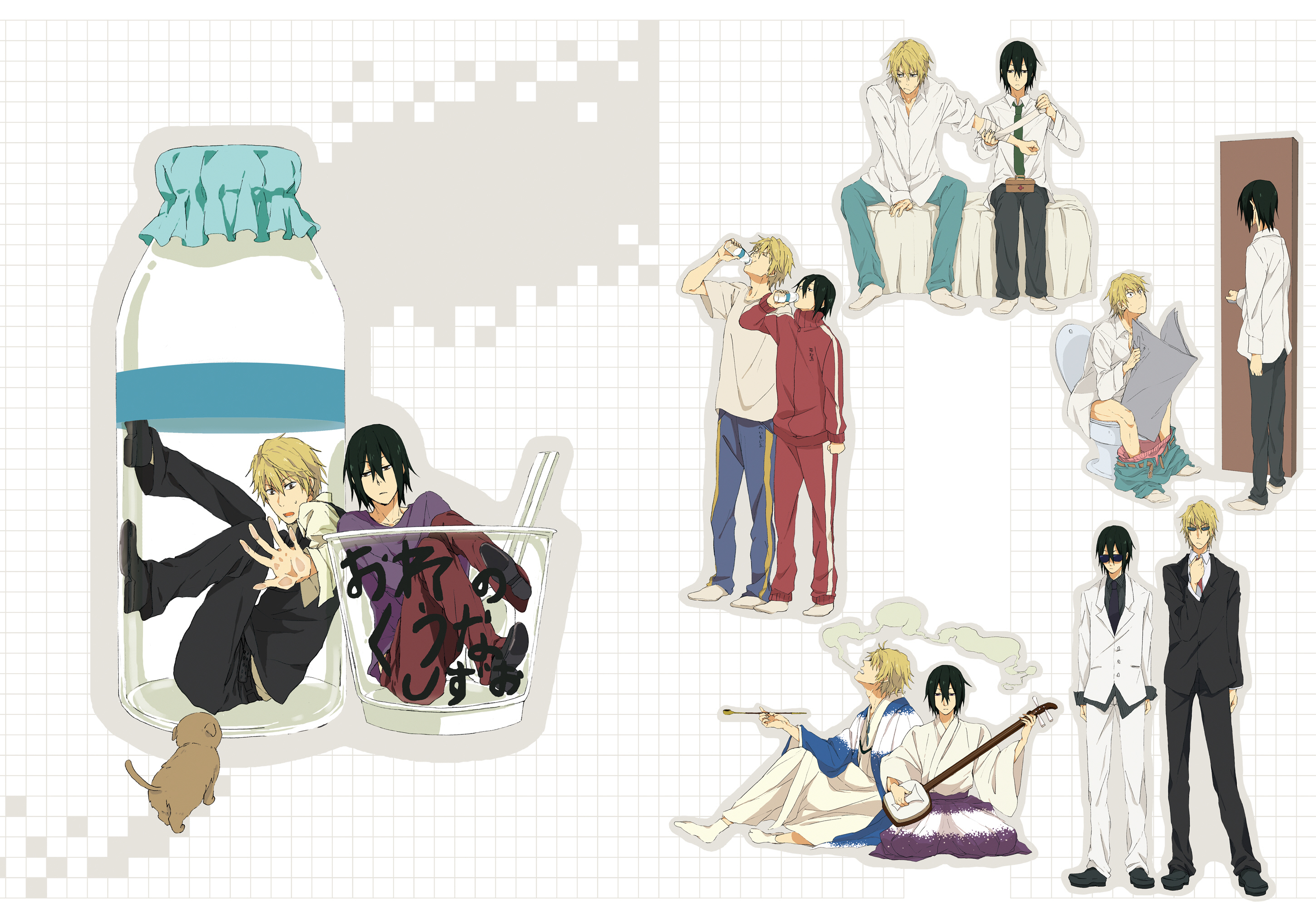 Download mobile wallpaper Anime, Shizuo Heiwajima, Durarara!!, Izaya Orihara for free.