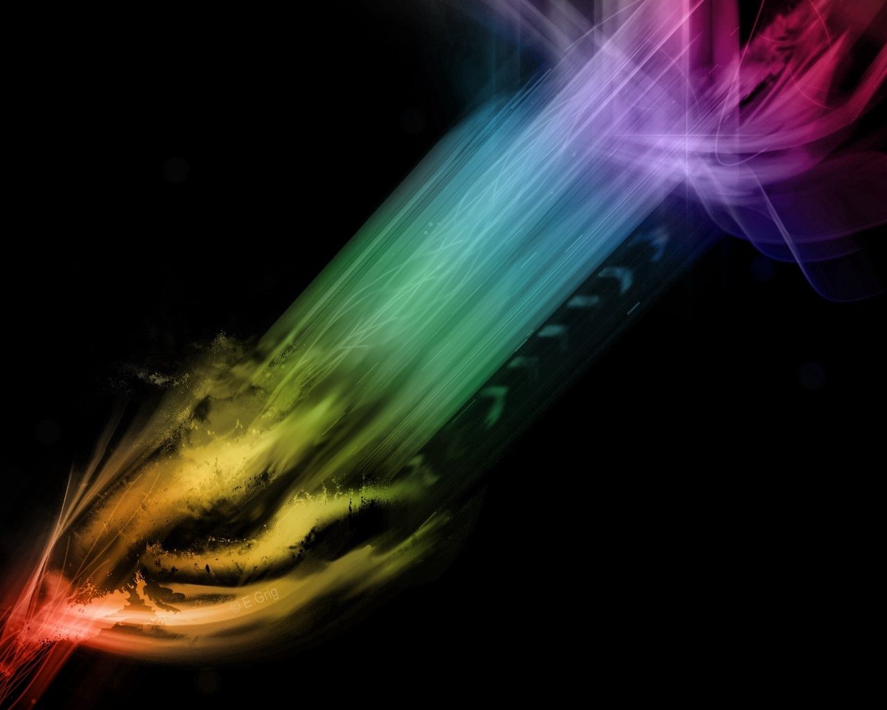 Download mobile wallpaper Rays, Beams, Light Coloured, Light, Bright, Abstract, Rainbow for free.