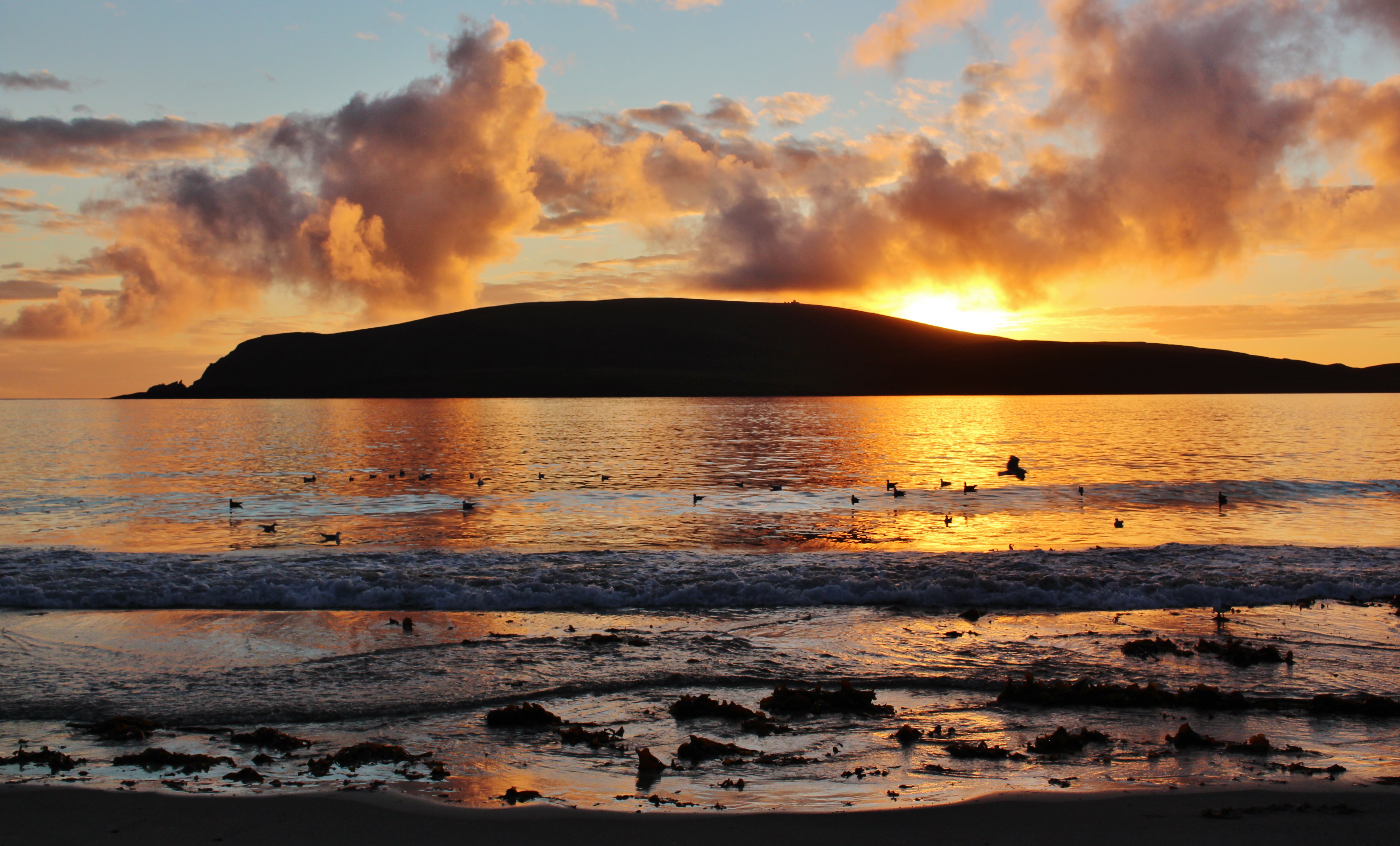 PCデスクトップに自然, 日没, 海岸, 丘, 海画像を無料でダウンロード
