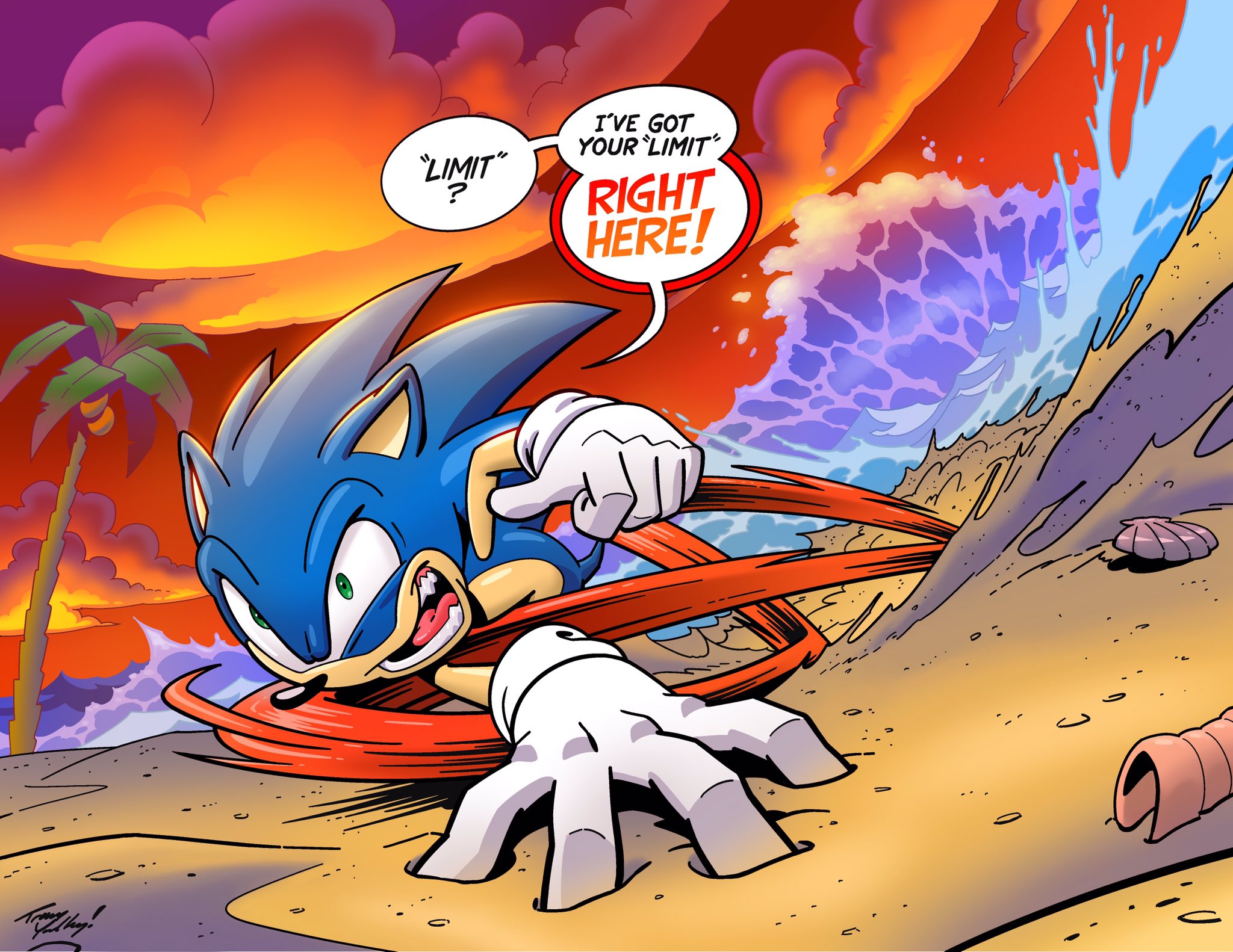 Download mobile wallpaper Comics, Sonic The Hedgehog, Sonic for free.
