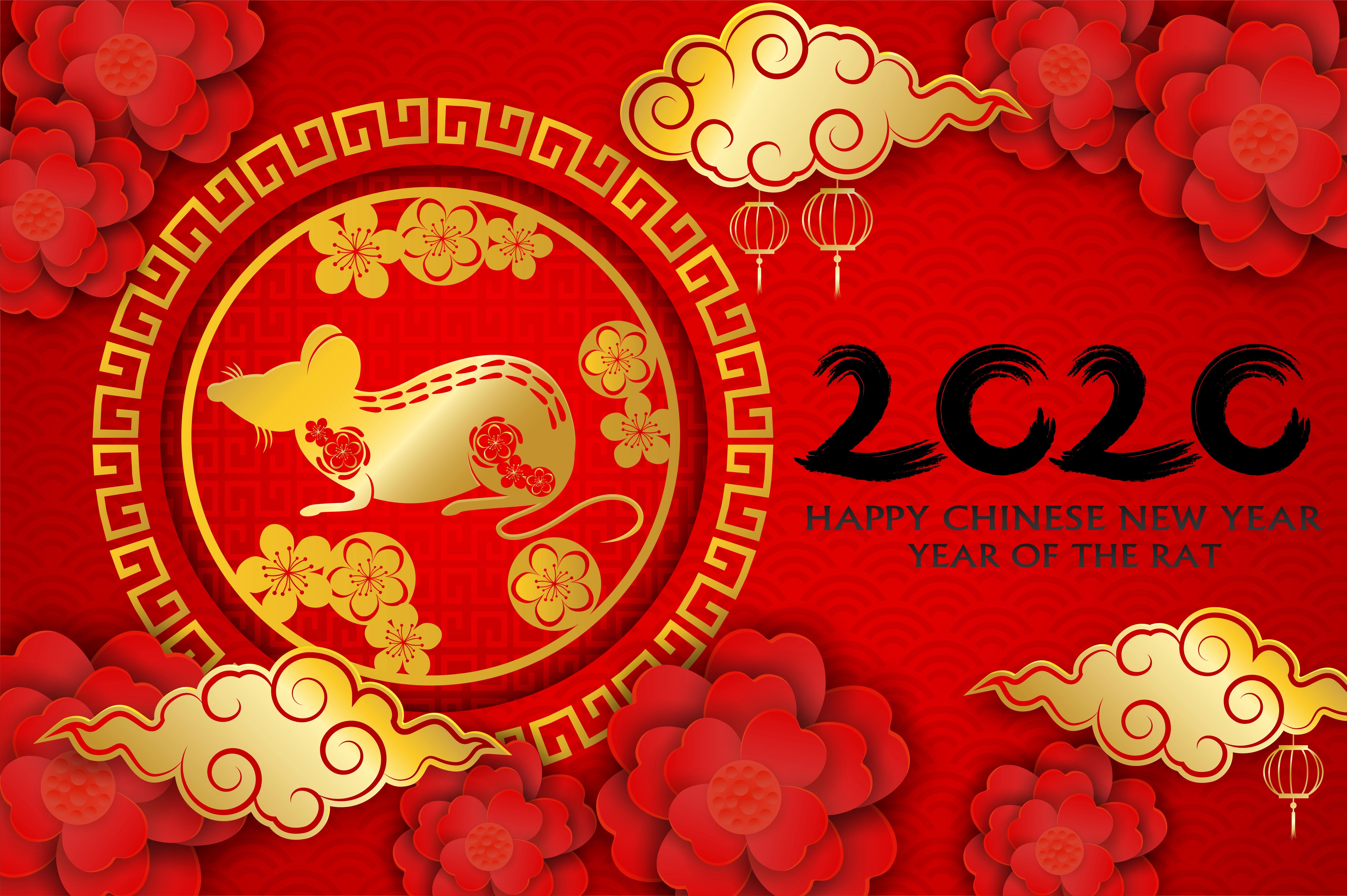 1532940 скачать обои праздничные, китайский новый год, с новым годом, крыса - заставки и картинки бесплатно