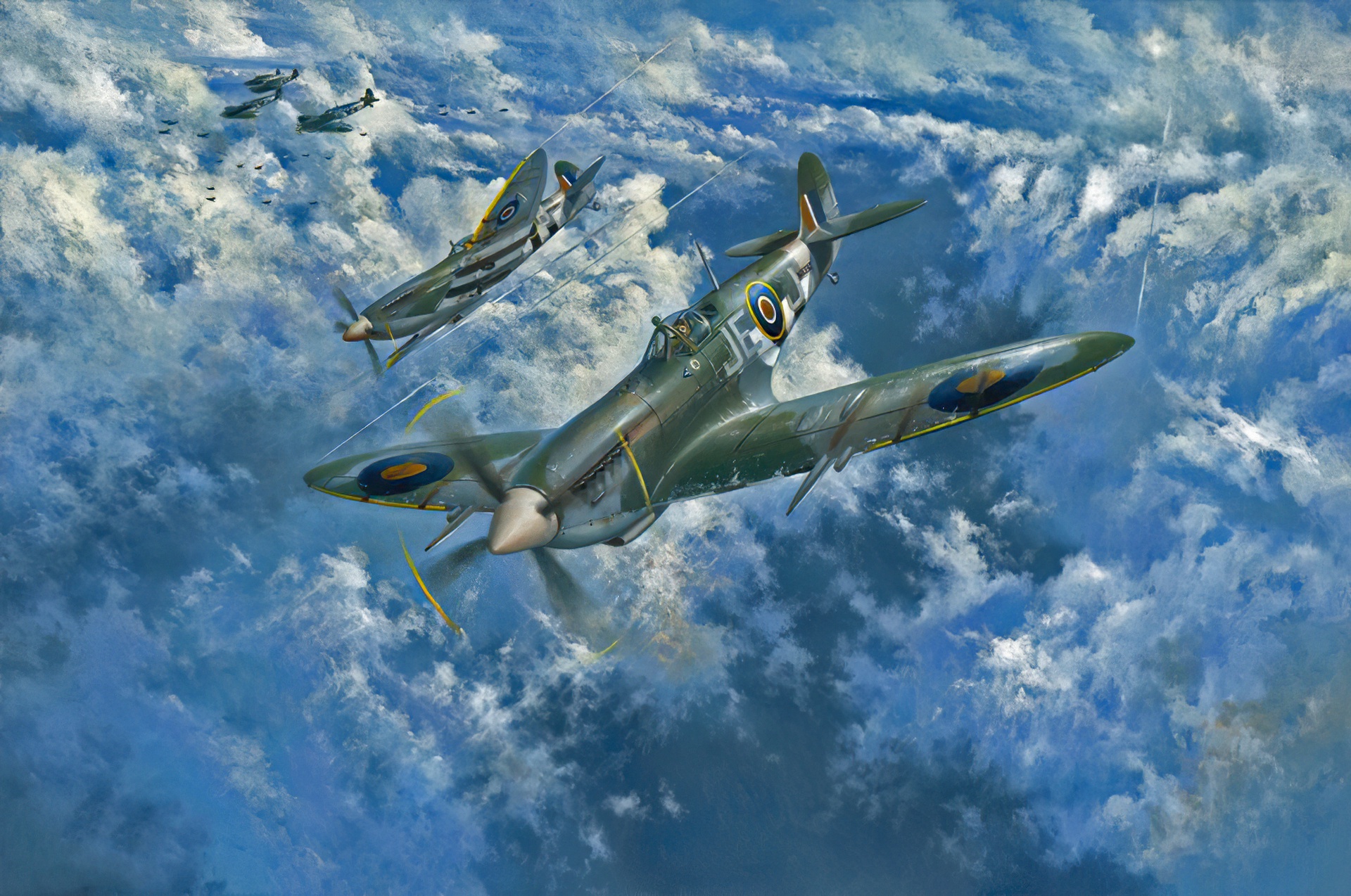 Téléchargez des papiers peints mobile Avion, Militaire, Avion De Guerre, Supermarine Spitfire, Avions Militaires gratuitement.