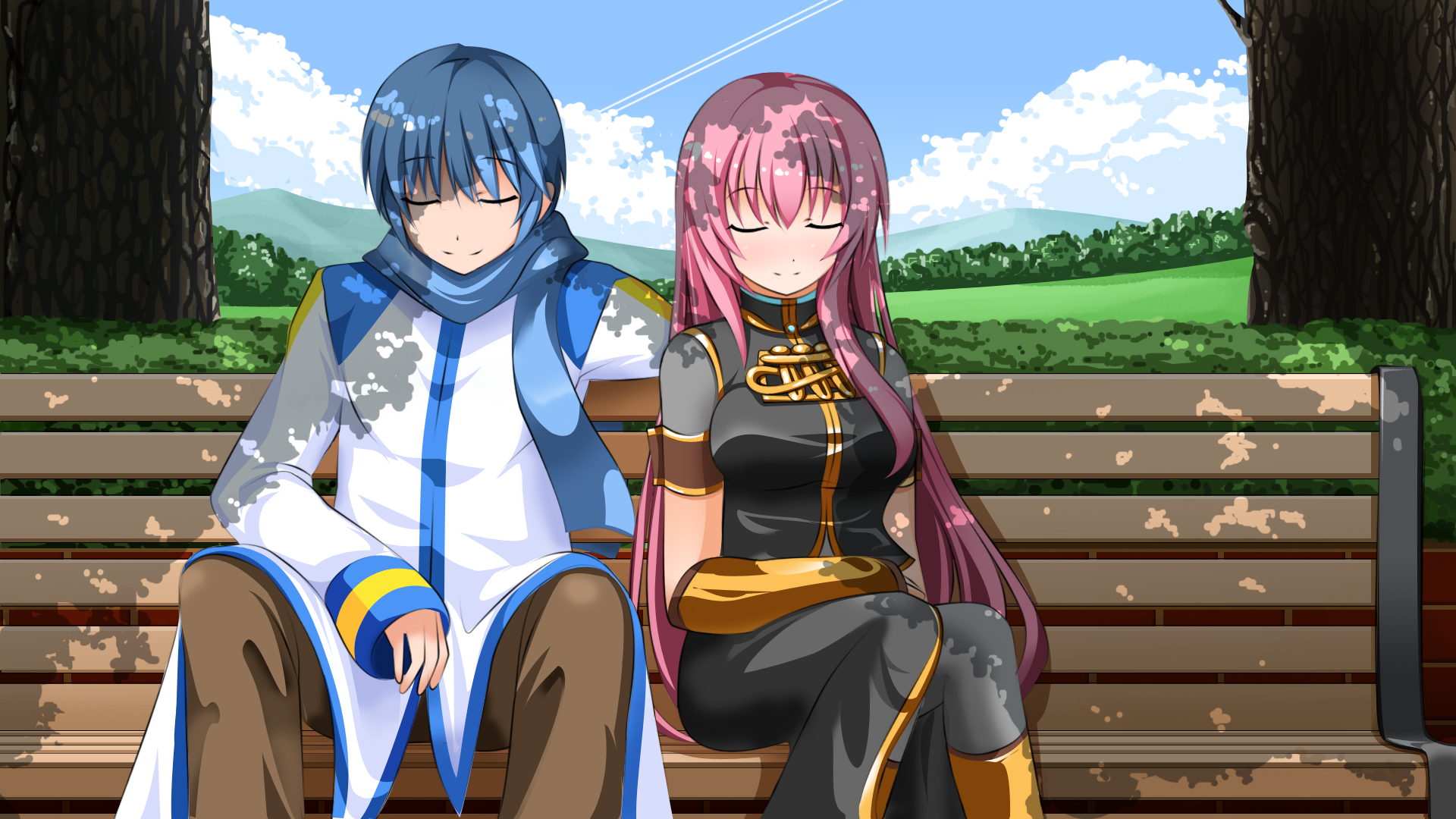 Baixar papel de parede para celular de Anime, Vocaloid, Luka Megurine, Kaito (Vocaloide) gratuito.