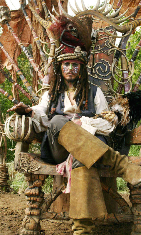 Baixar papel de parede para celular de Piratas Do Caribe, Johnny Depp, Filme, Jack Sparrow, Piratas Do Caribe: O Baú Da Morte gratuito.