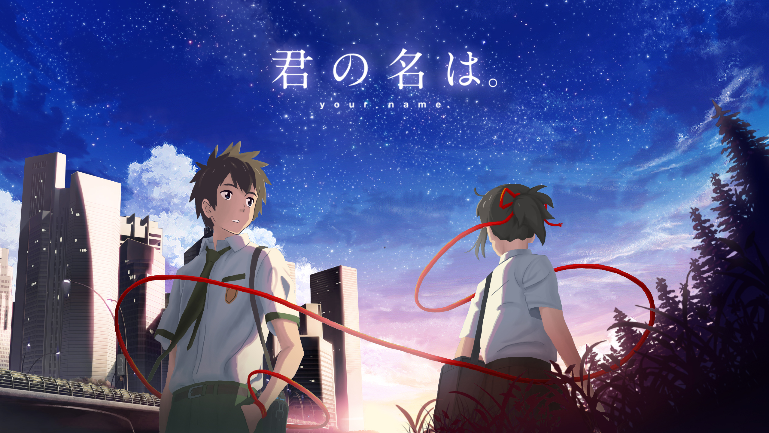 Baixe gratuitamente a imagem Anime, Your Name, Mitsuha Miyamizu, Taki Tachibana na área de trabalho do seu PC