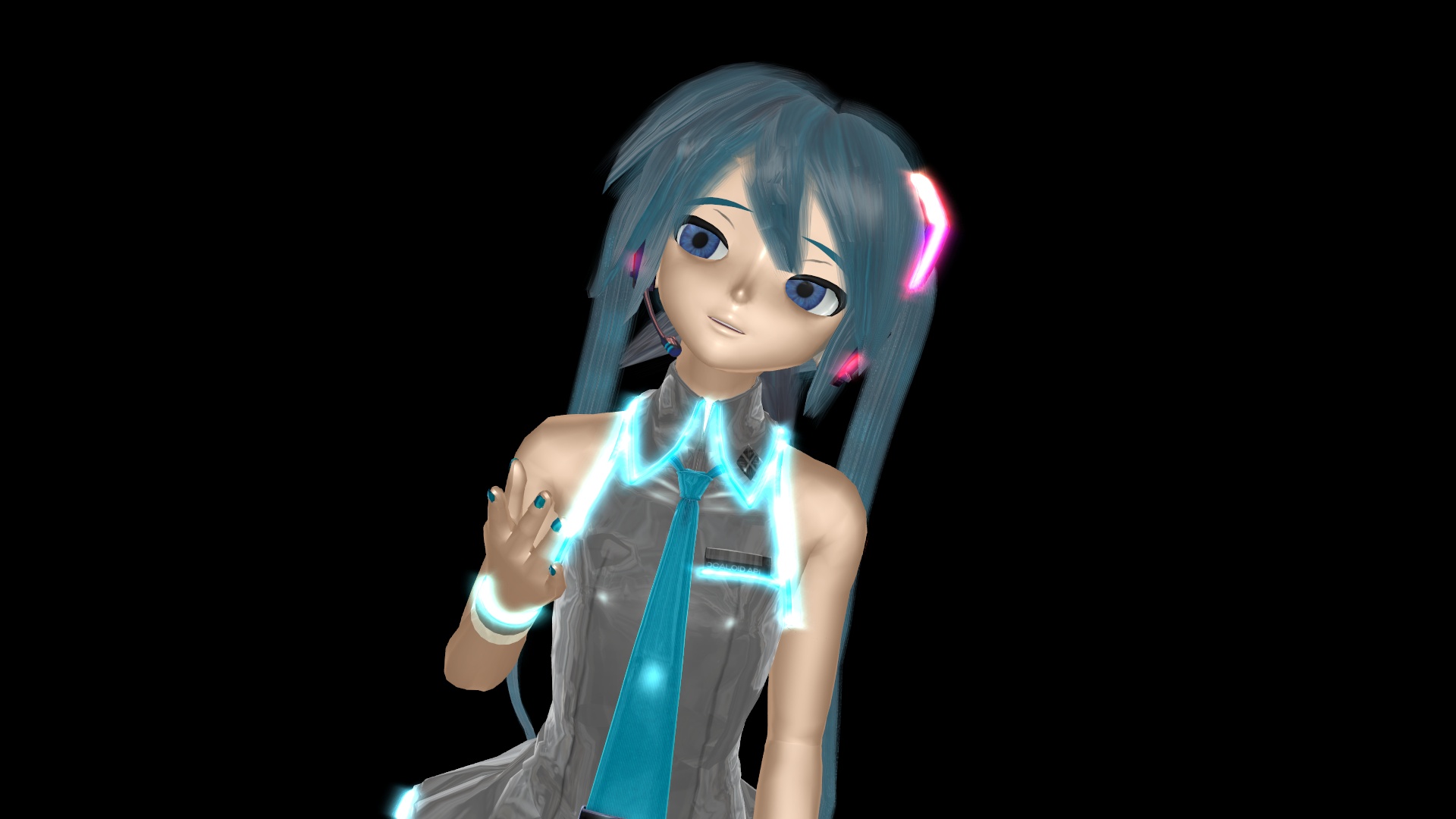 Laden Sie das Vocaloid, Blaue Augen, Blaue Haare, Hatsune Miku, Animes-Bild kostenlos auf Ihren PC-Desktop herunter