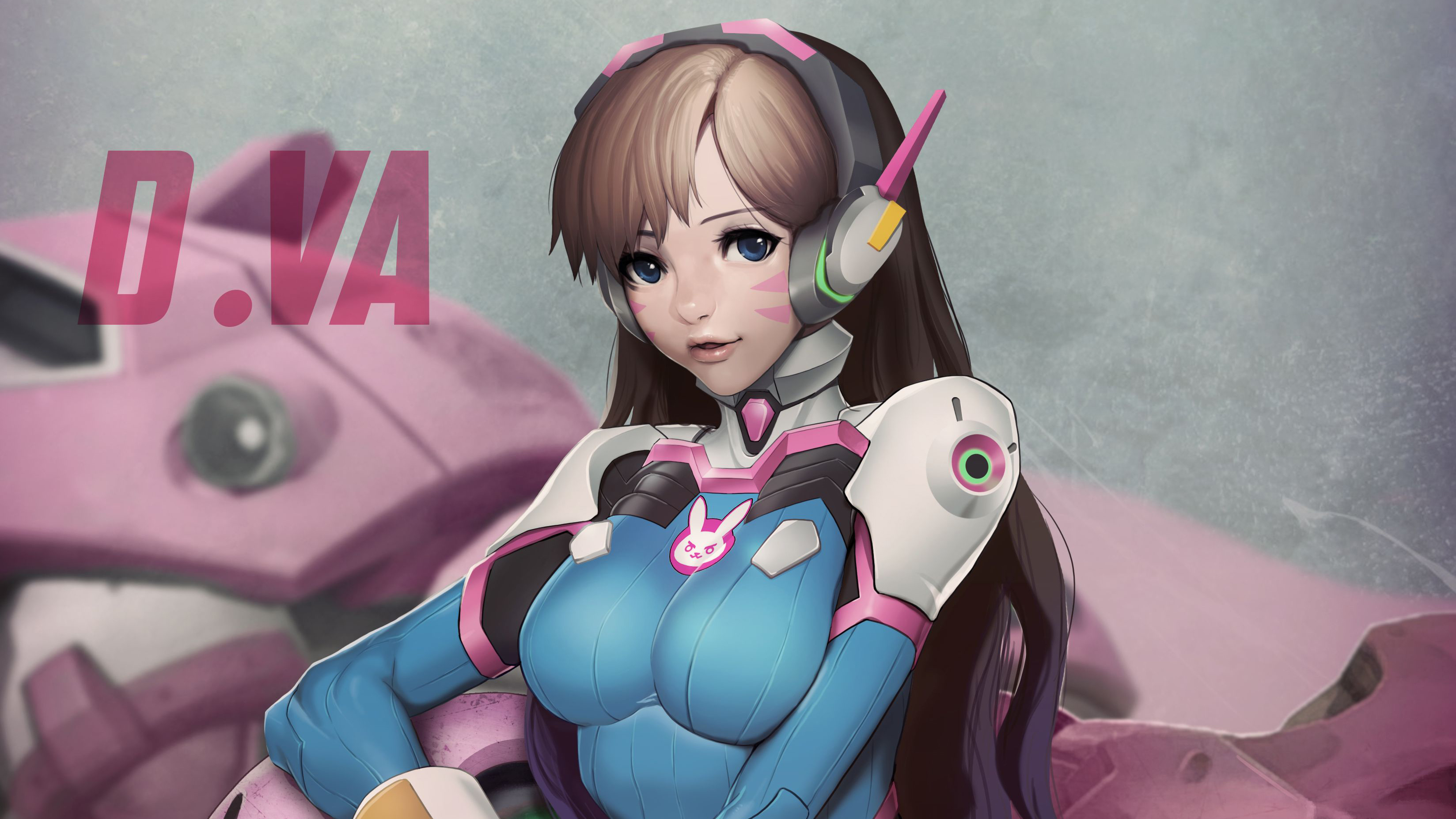 Скачать обои бесплатно Overwatch, Видеоигры, D Va (Наблюдение) картинка на рабочий стол ПК