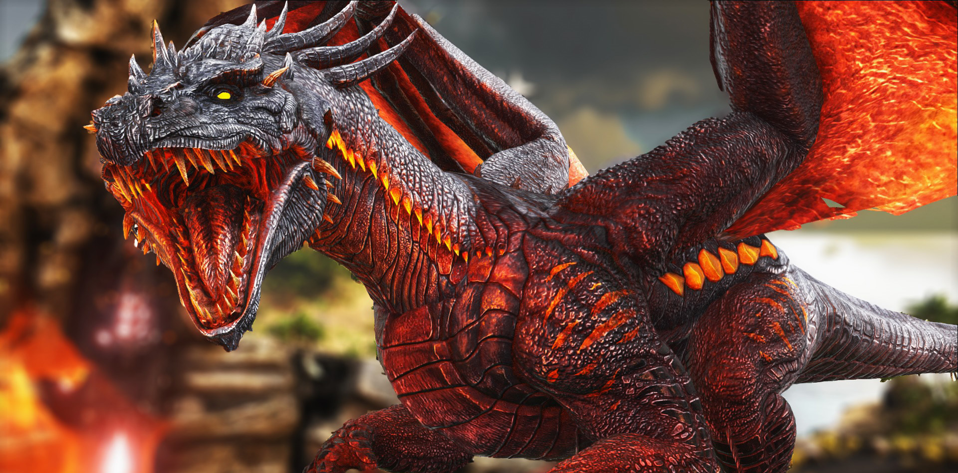 828336 baixar papel de parede videogame, ark: survival evolved, dragão - protetores de tela e imagens gratuitamente