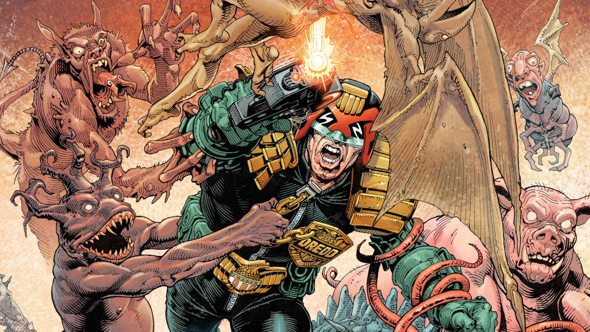 Download mobile wallpaper Comics, Judge Dredd for free.