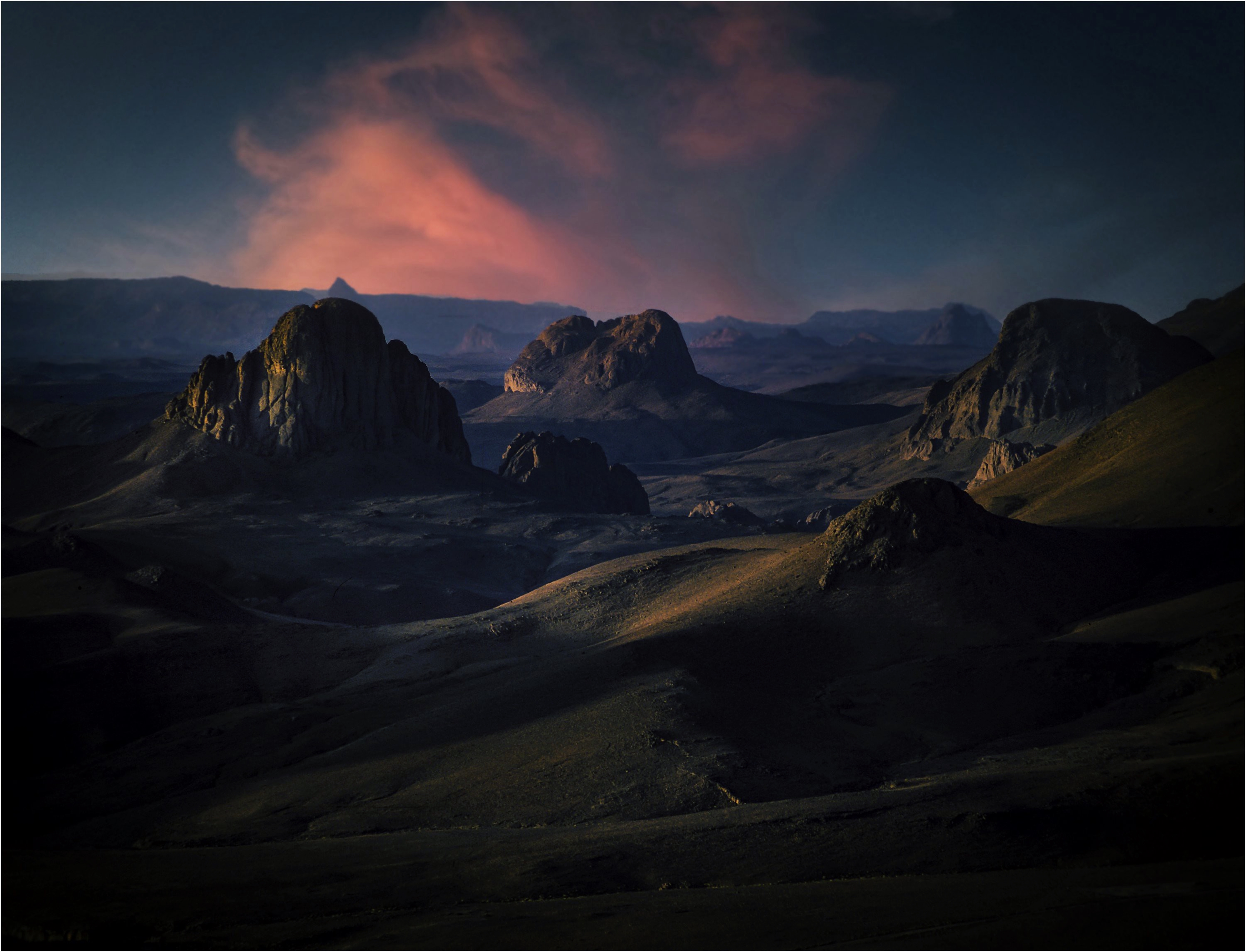 Free download wallpaper Desert, Mountain, Earth, Sahara, Algeria, Hoggar Mountains on your PC desktop