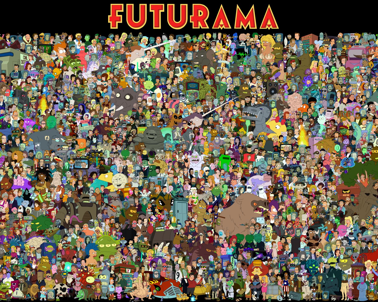 Téléchargez gratuitement l'image Futurama, Séries Tv, Cintreuse (Futurama), Frire (Futurama), Léla sur le bureau de votre PC