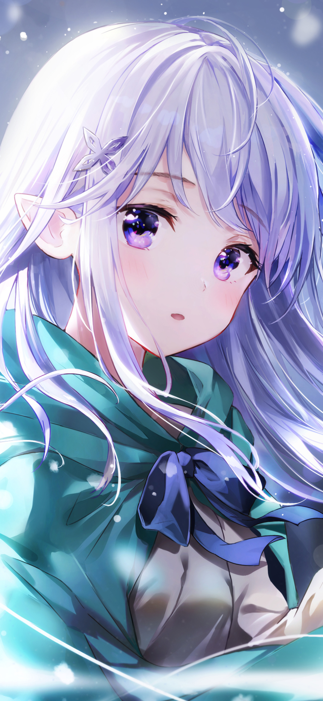 Descarga gratuita de fondo de pantalla para móvil de Animado, Pelo Largo, Ojos Morados, Pelo Blanco, Emilia (Re:zero), Re:zero Comenzando La Vida En Otro Mundo.