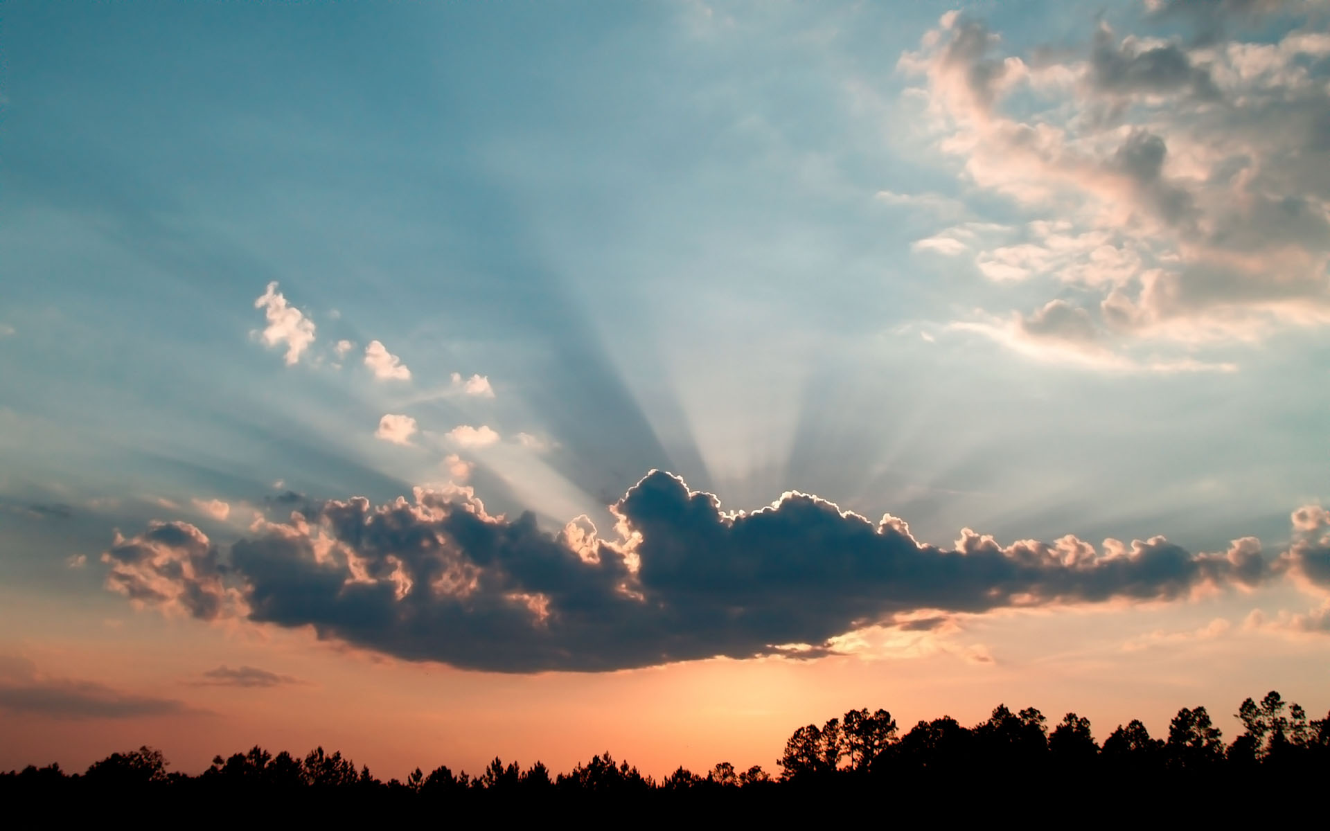 Baixe gratuitamente a imagem Pôr Do Sol, Nuvem, Terra/natureza, Raio Solar na área de trabalho do seu PC