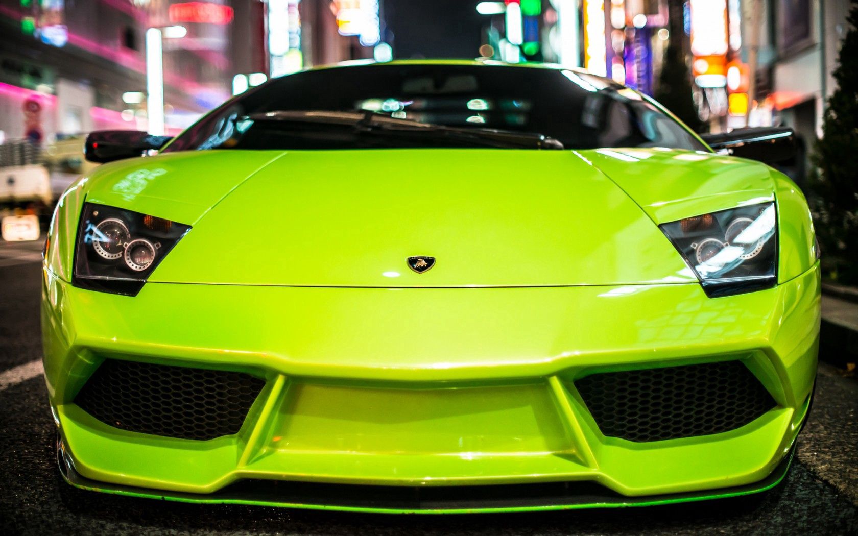 Download mobile wallpaper Lights, Cars, Machine, Car, Headlights, Lamborghini for free.
