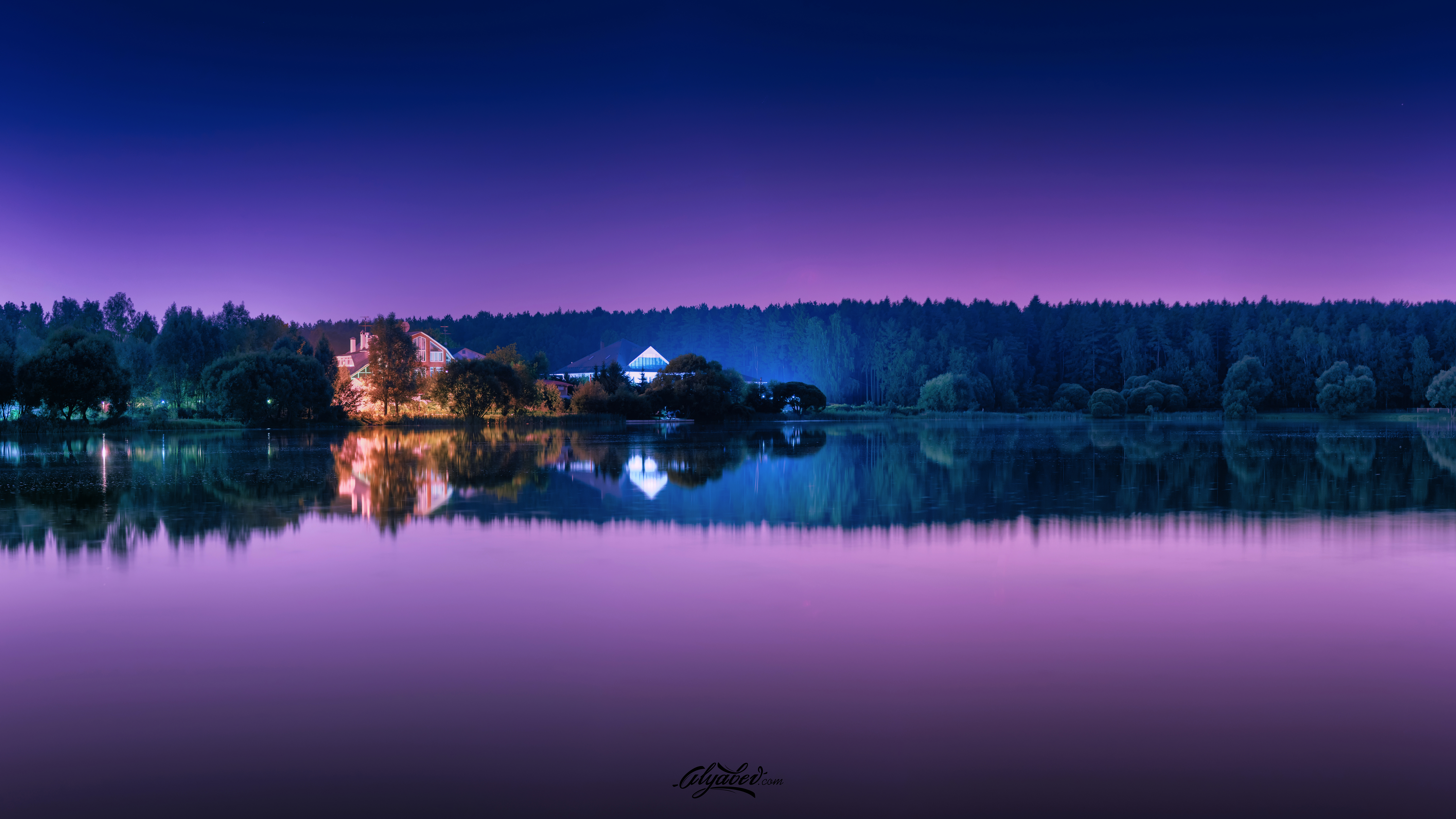 Download mobile wallpaper Night, Lakes, Lake, Photography for free.