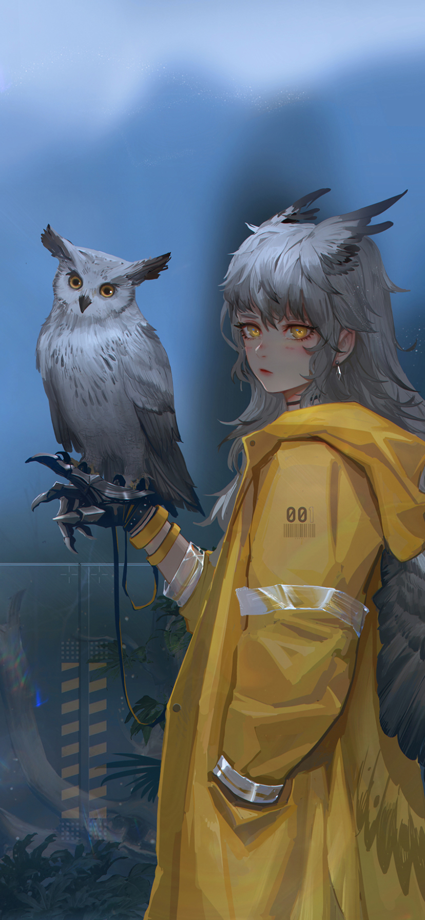 Download mobile wallpaper Anime, Owl, Wings, Original for free.