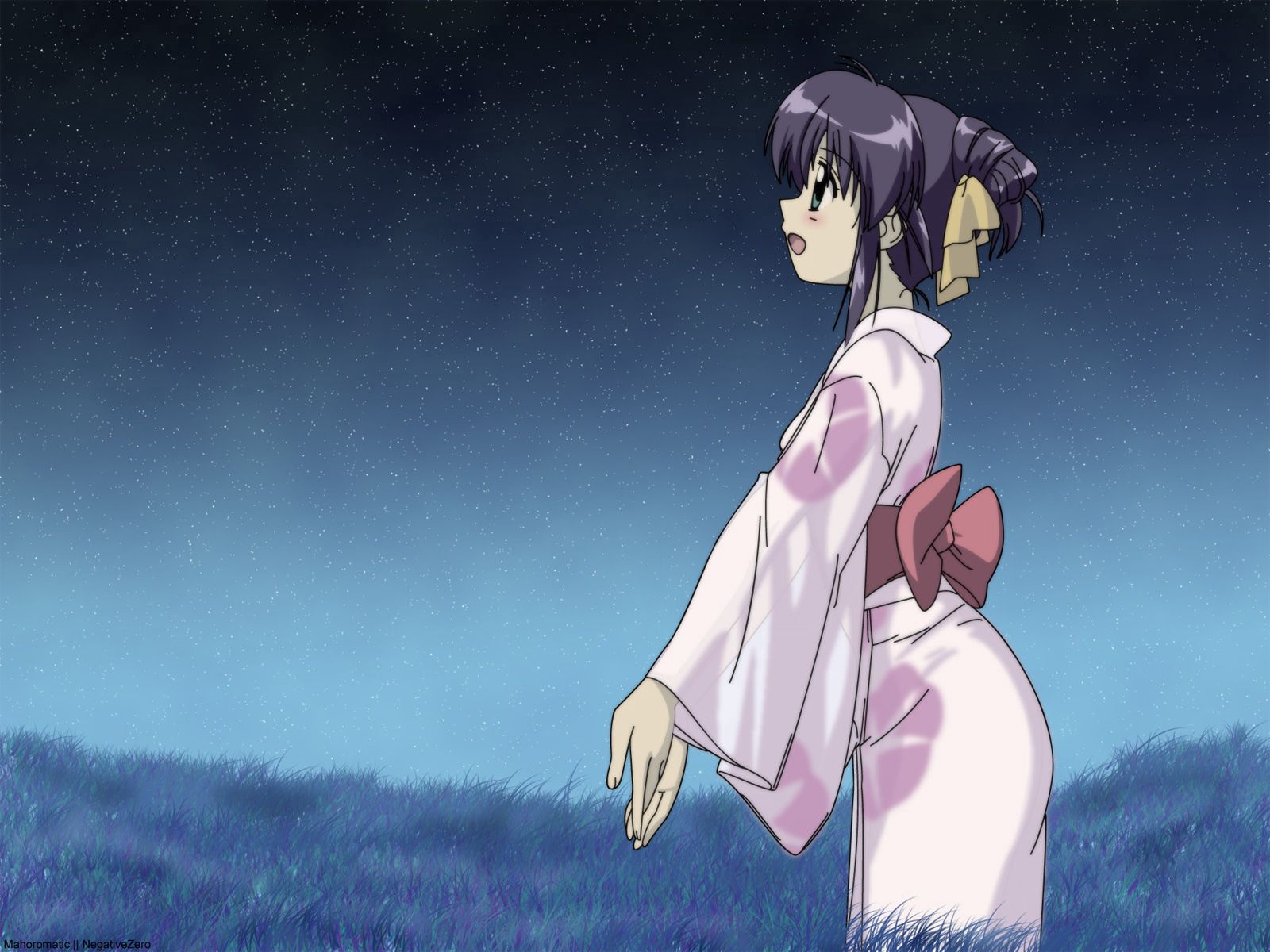 75786 descargar imagen anime, niña, muchacha, kimono, quimono, cinturón: fondos de pantalla y protectores de pantalla gratis