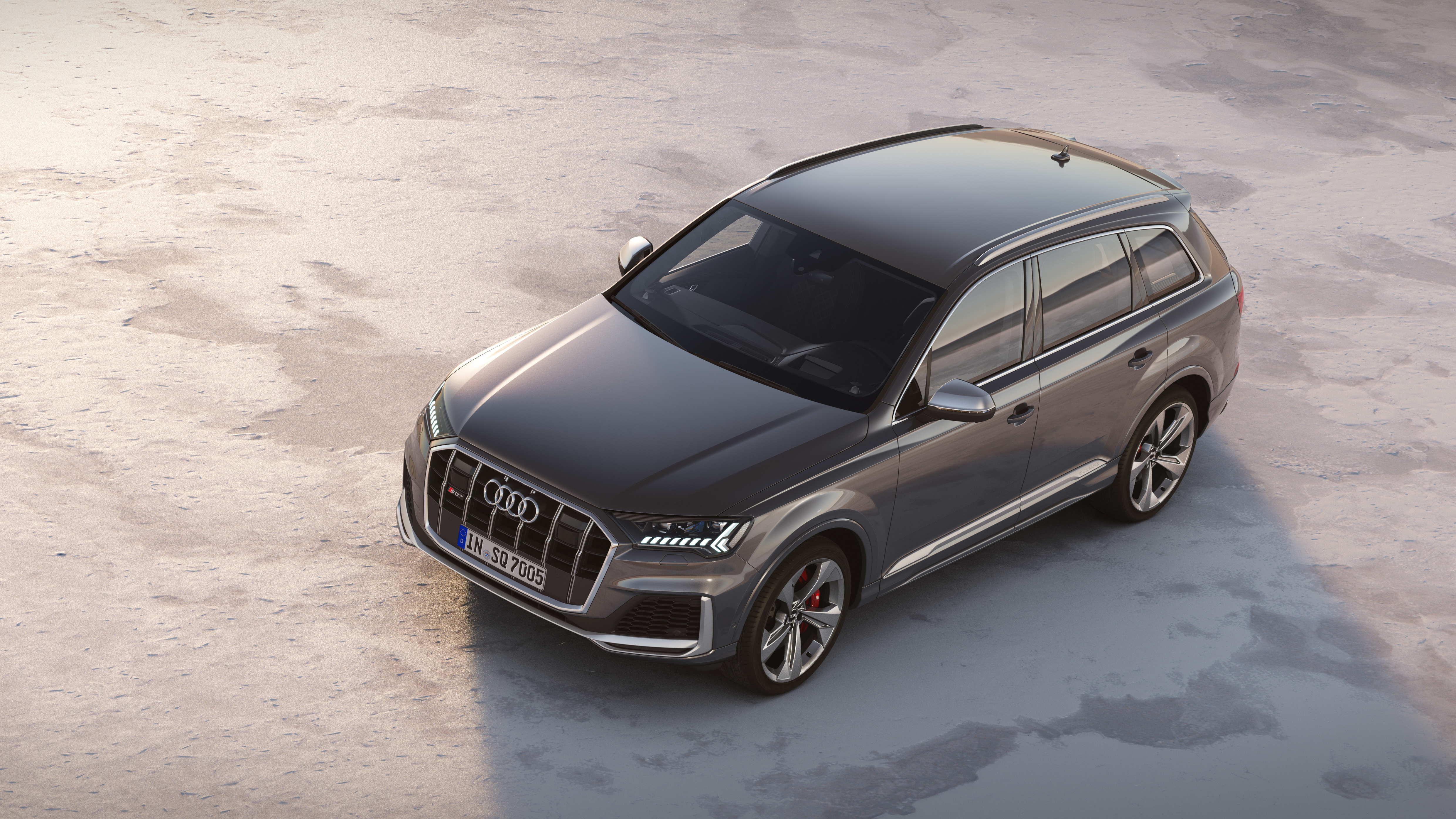 Download mobile wallpaper Audi, Car, Suv, Audi Q7, Vehicles, Silver Car for free.