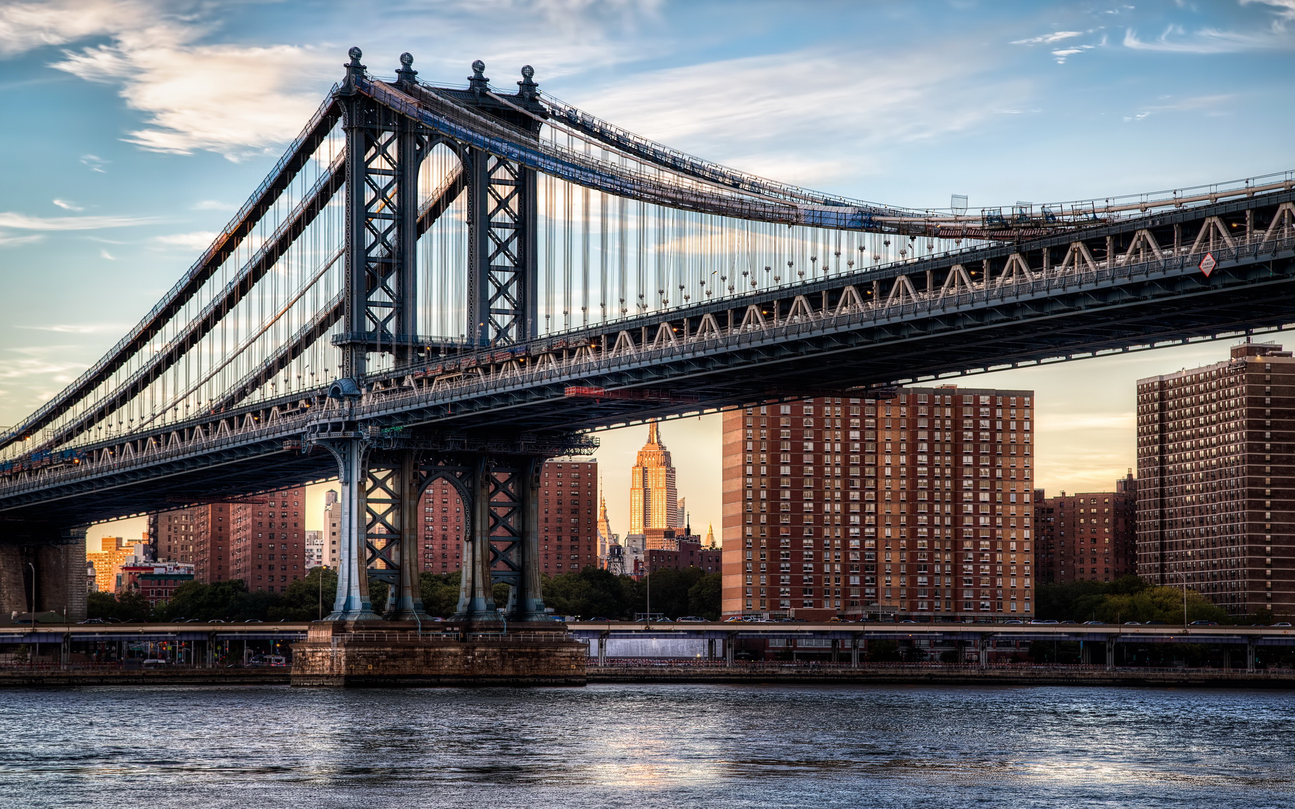 296111 скачать обои манхэттен, сделано человеком, манхэттенский мост, нью йорк, мосты - заставки и картинки бесплатно