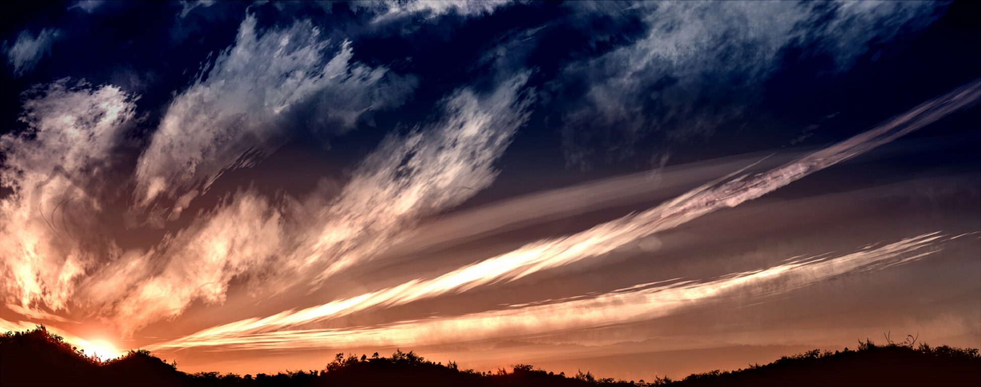 Free download wallpaper Sunset, Sky, Light, Earth, Cloud on your PC desktop