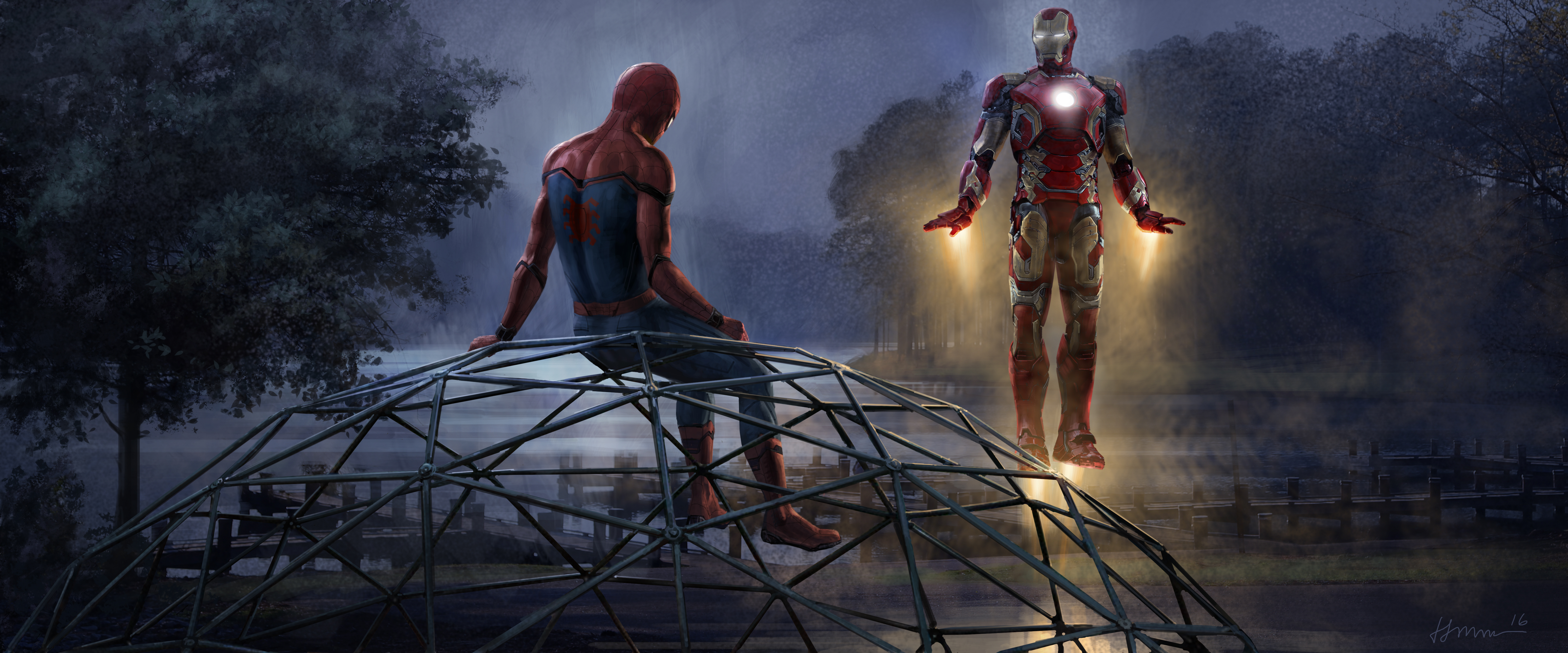 Baixar papel de parede para celular de Homem Aranha, Homem De Ferro, Filme, Homem Aranha: De Volta Ao Lar gratuito.