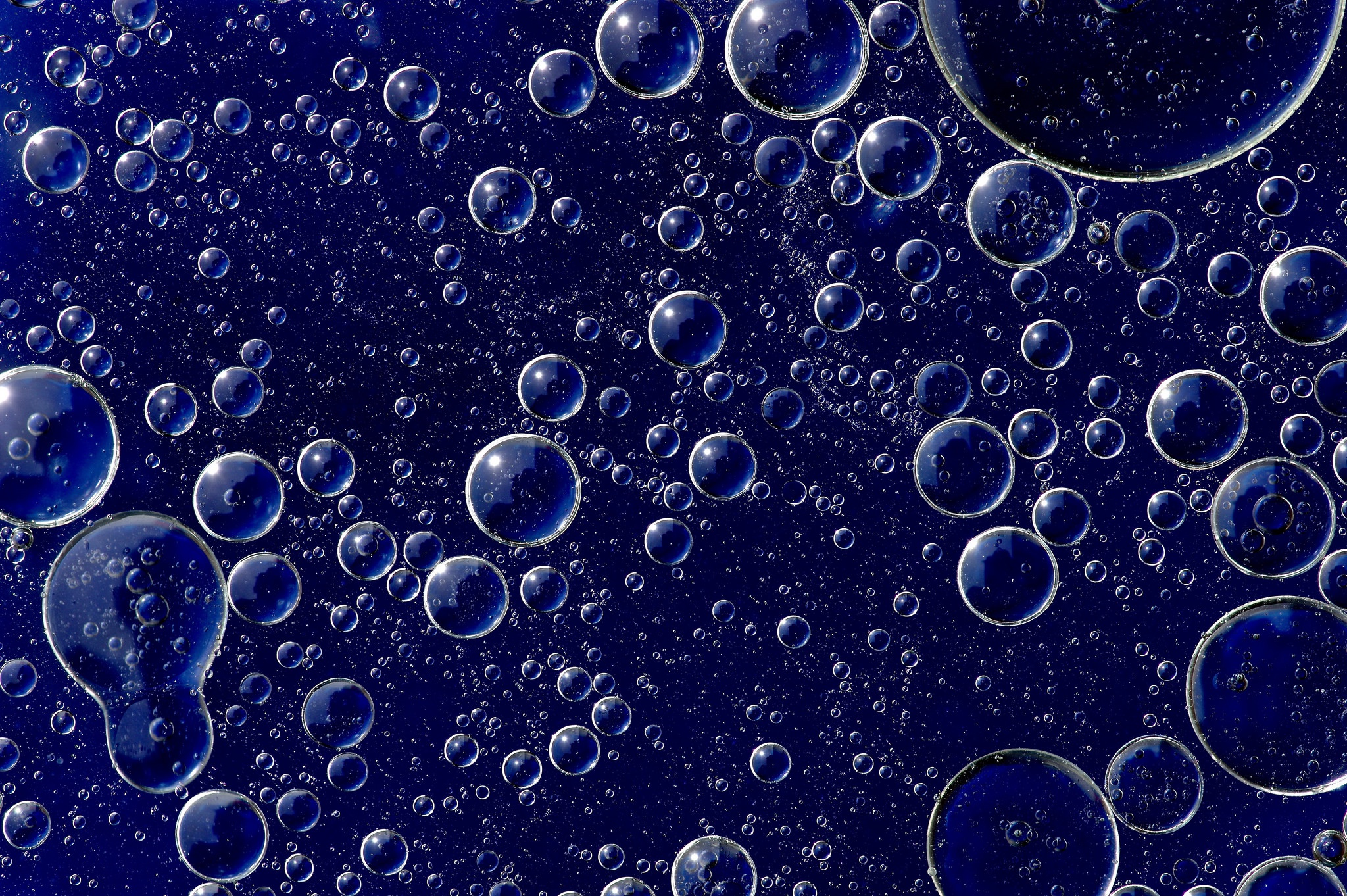 Скачать обои бесплатно Синий, Пузырь, Абстрактные картинка на рабочий стол ПК