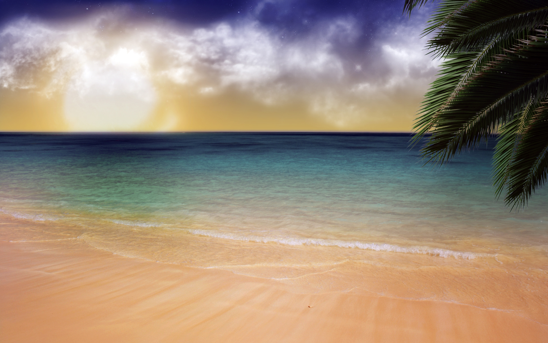 Скачать картинку Пляж, Вода, Океан, Земля/природа, Облака в телефон бесплатно.