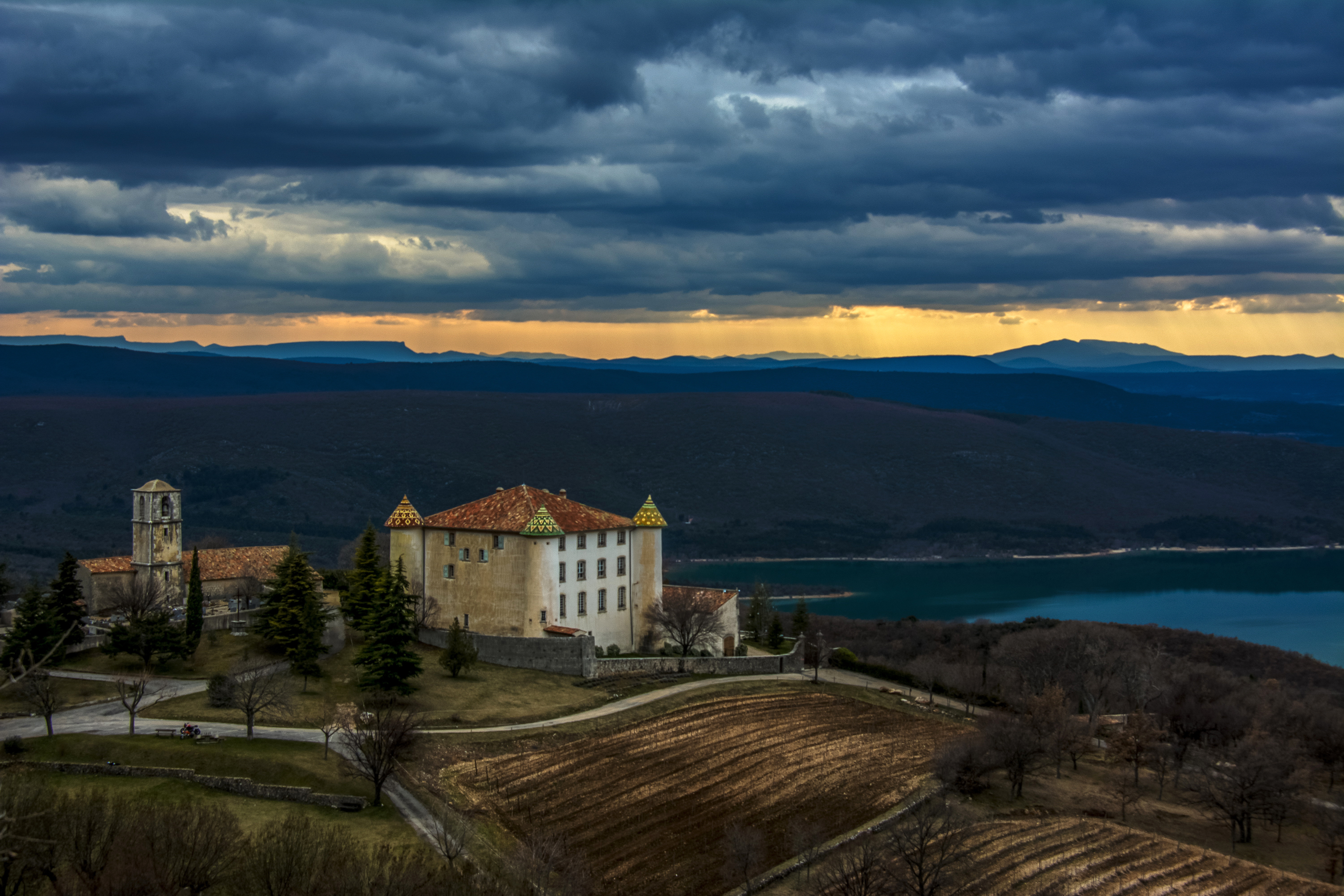 Free download wallpaper Landscape, Castles, France, Man Made, Castle, Château D'aiguines on your PC desktop