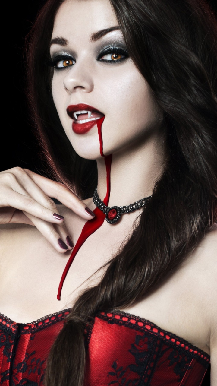 Download mobile wallpaper Blood, Dark, Fangs, Vampire for free.