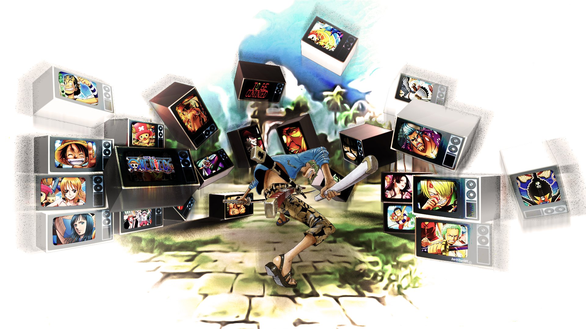 Baixar papel de parede para celular de Anime, One Piece, Usopp (One Piece), Roronoa Zoro, Monkey D Luffy, Nami (One Piece), Sanji (One Piece), Nico Robin, Franky (One Piece), Boa Hancock gratuito.