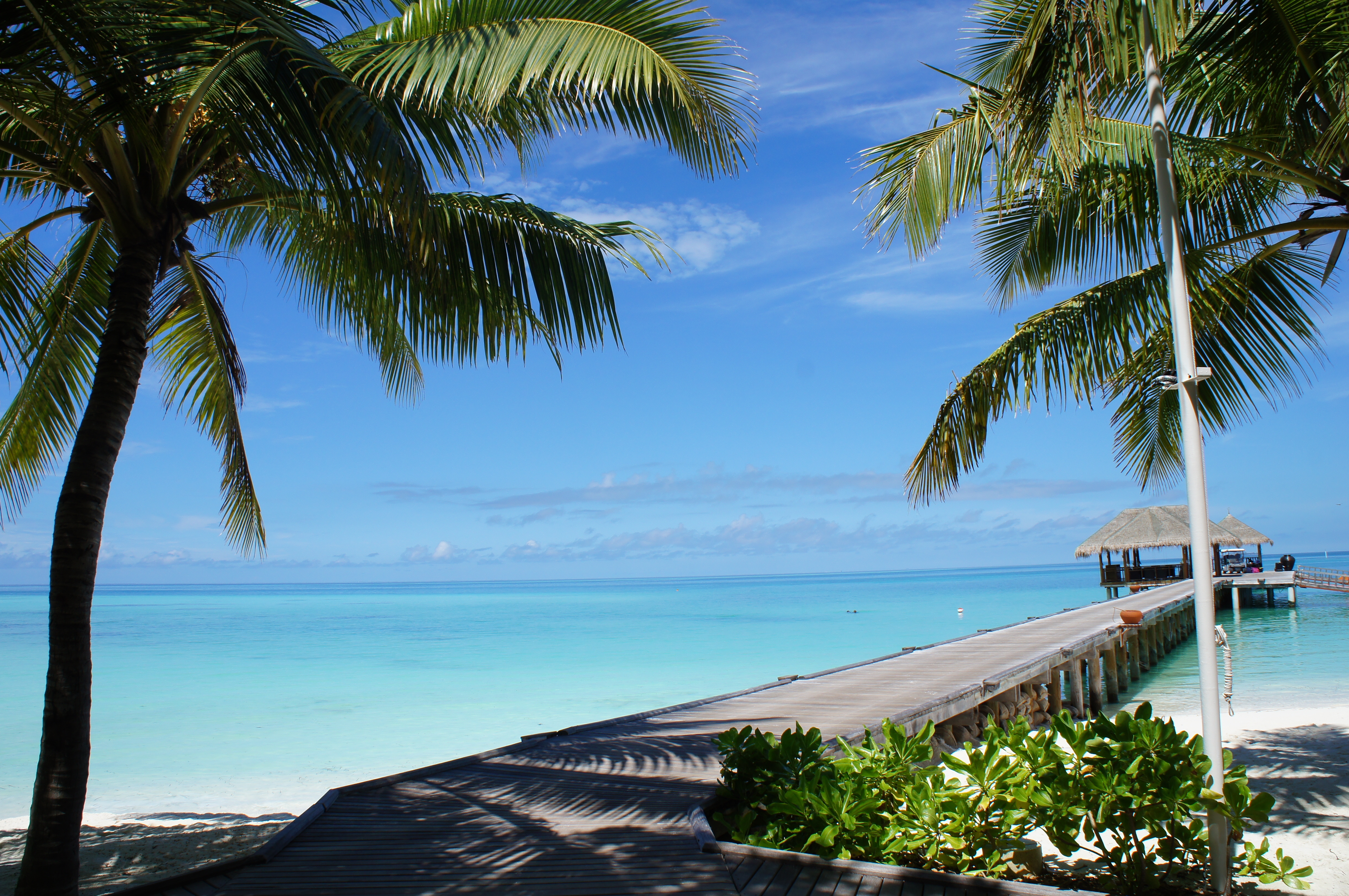 Скачать обои бесплатно Пляж, Природа, Красиво, Тропики, Мальдивы картинка на рабочий стол ПК